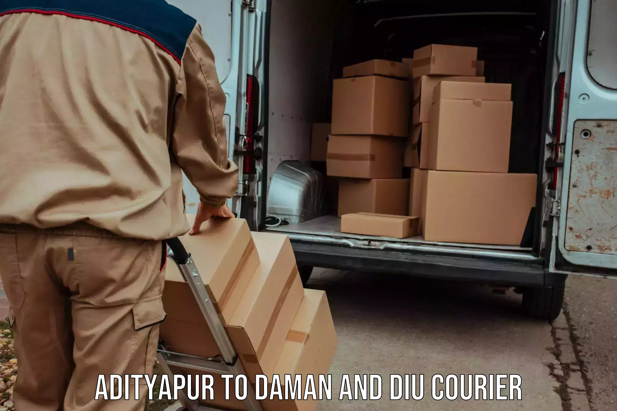 Bulk courier orders Adityapur to Diu