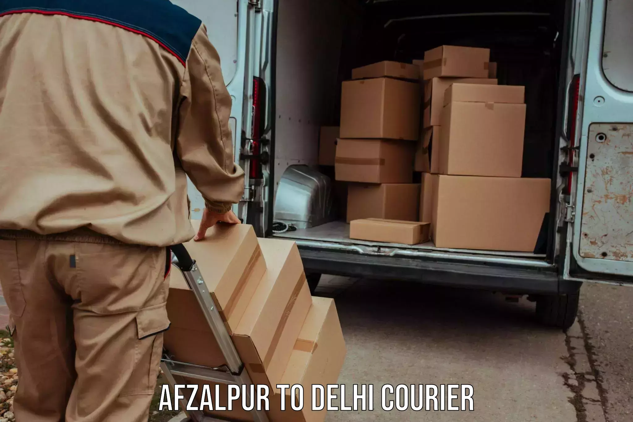 Versatile courier options Afzalpur to Jamia Hamdard New Delhi