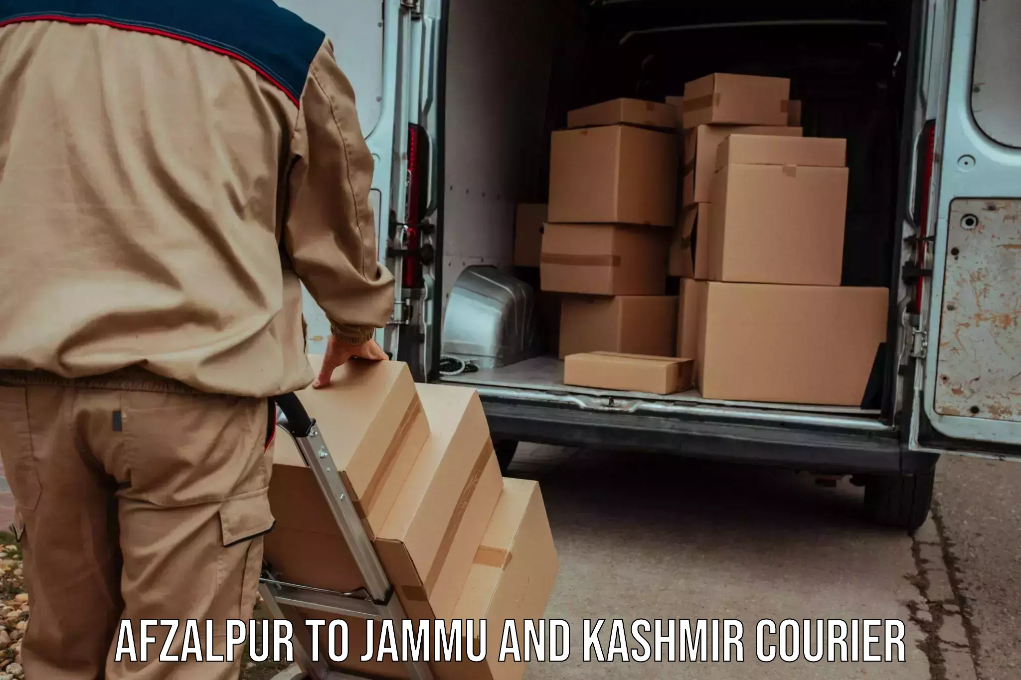 Tech-enabled shipping Afzalpur to Jammu and Kashmir