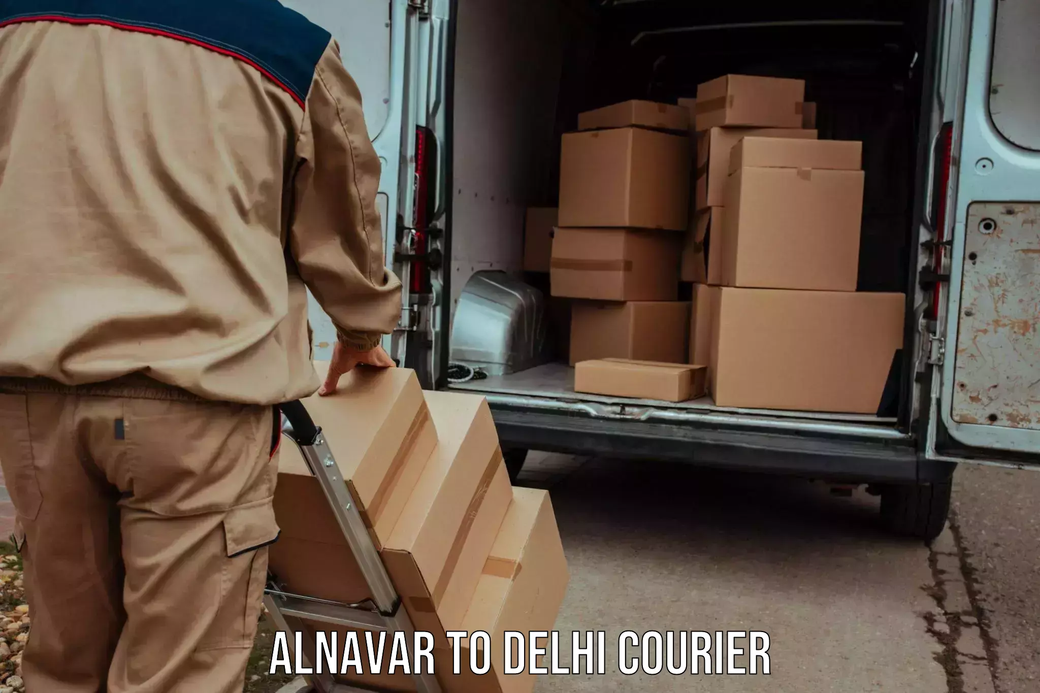 Overnight delivery Alnavar to University of Delhi
