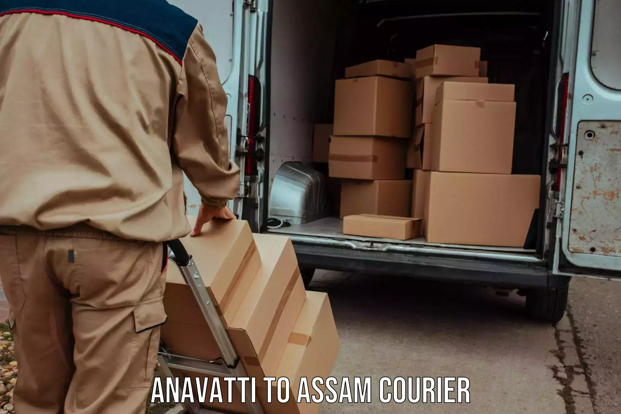 Regular parcel service in Anavatti to Narayanpur Lakhimpur