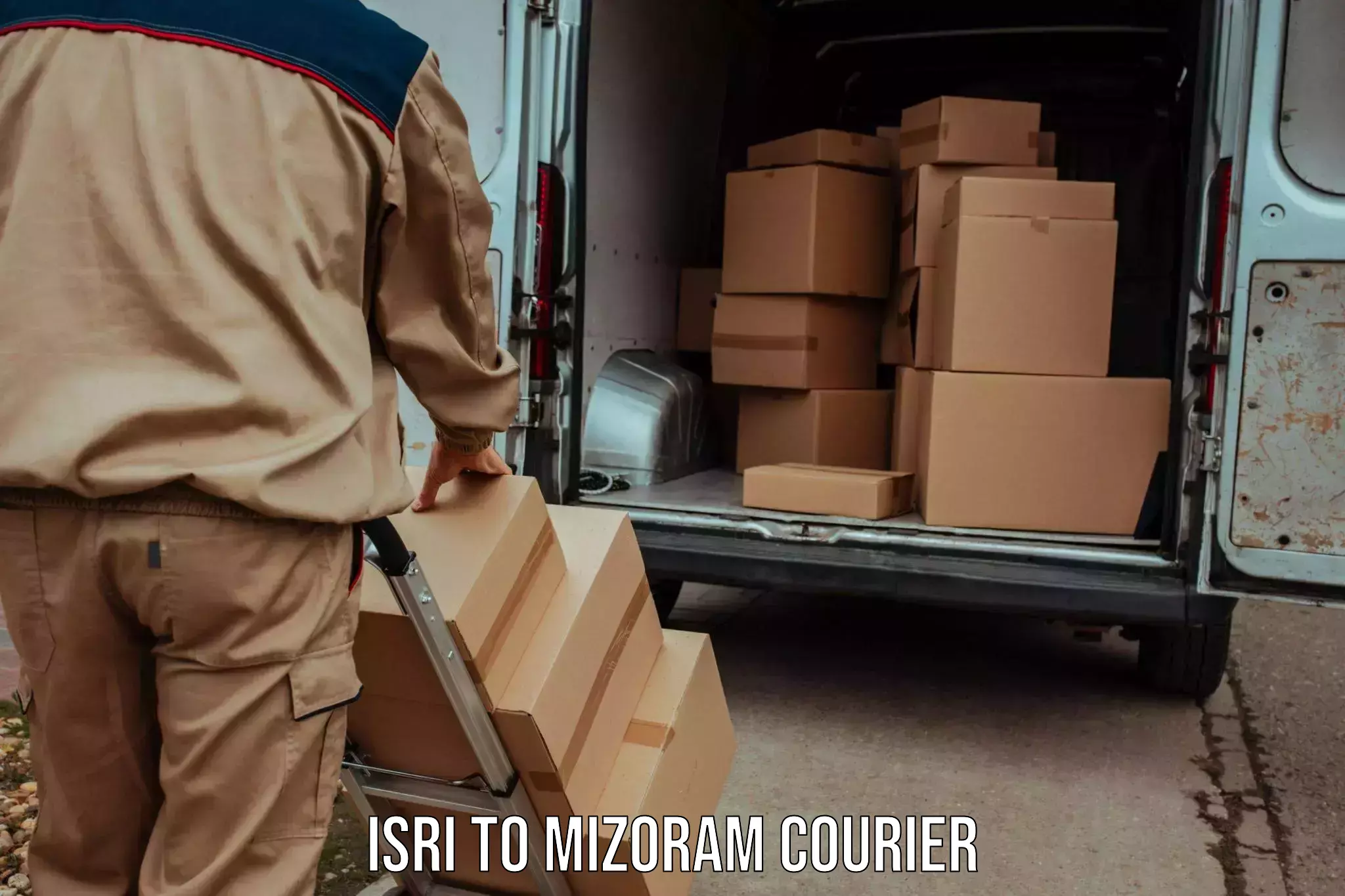 Courier dispatch services Isri to Champhai