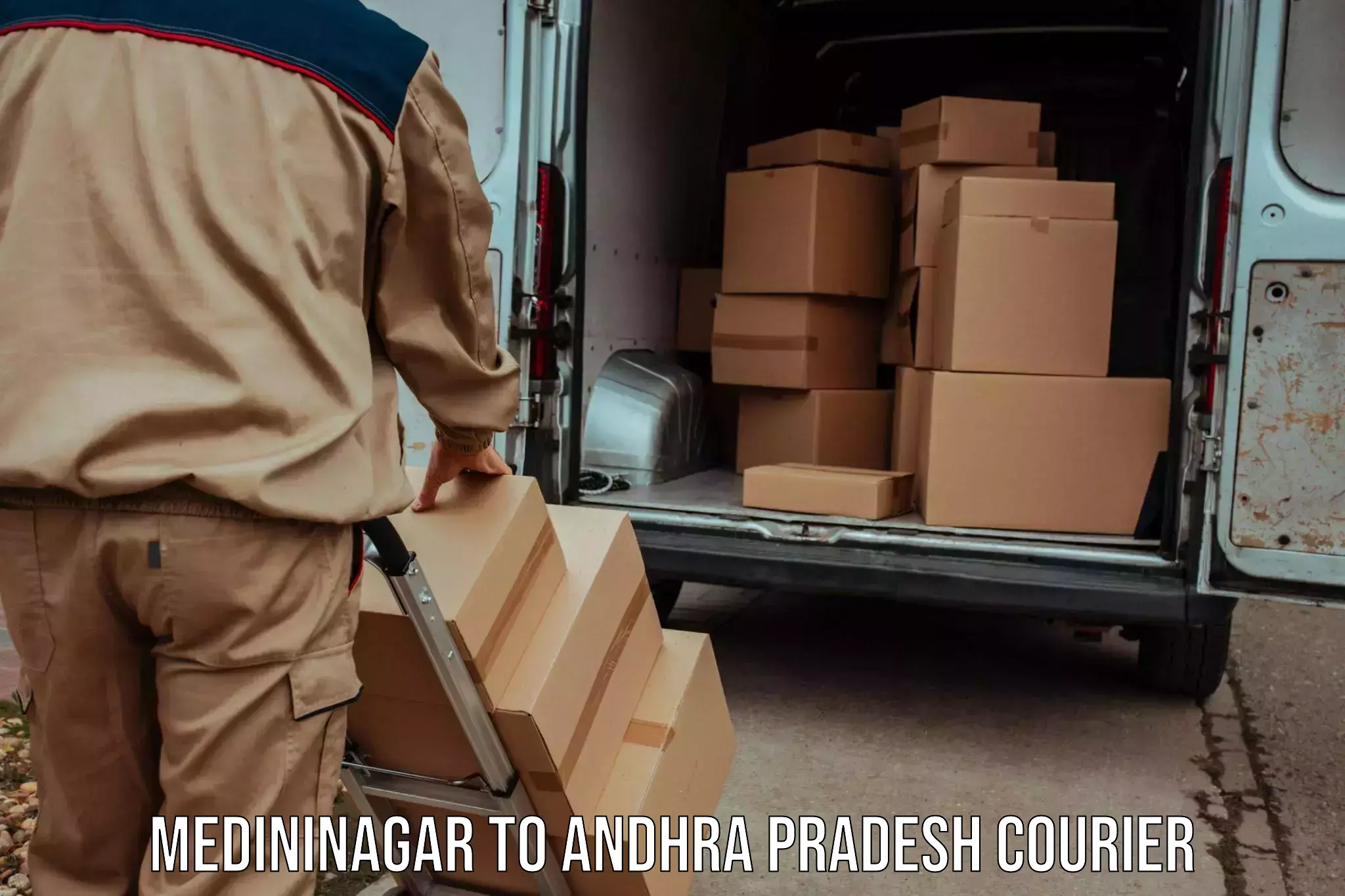 Efficient courier operations Medininagar to Komarolu