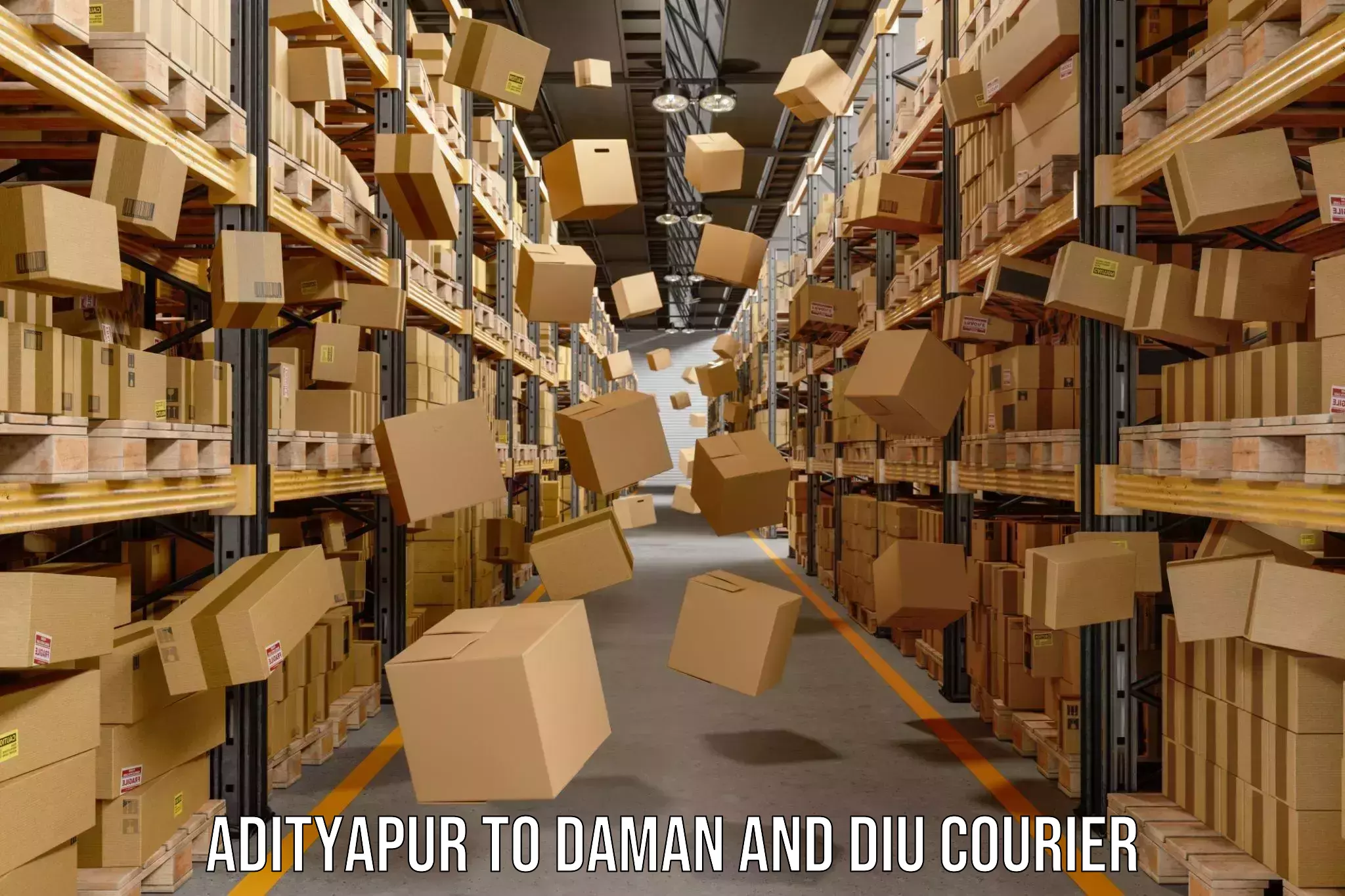 Courier service booking Adityapur to Daman and Diu