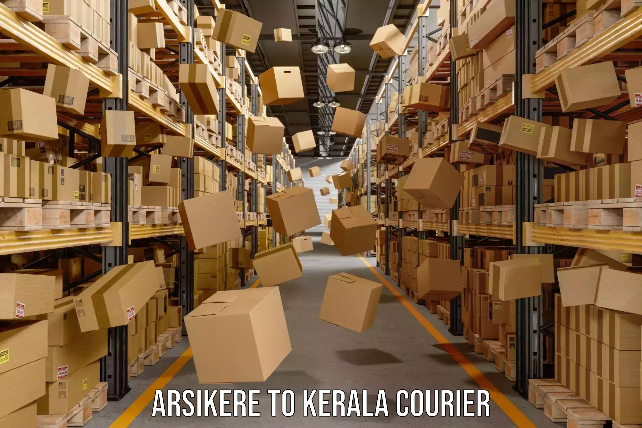 Courier insurance Arsikere to Kerala