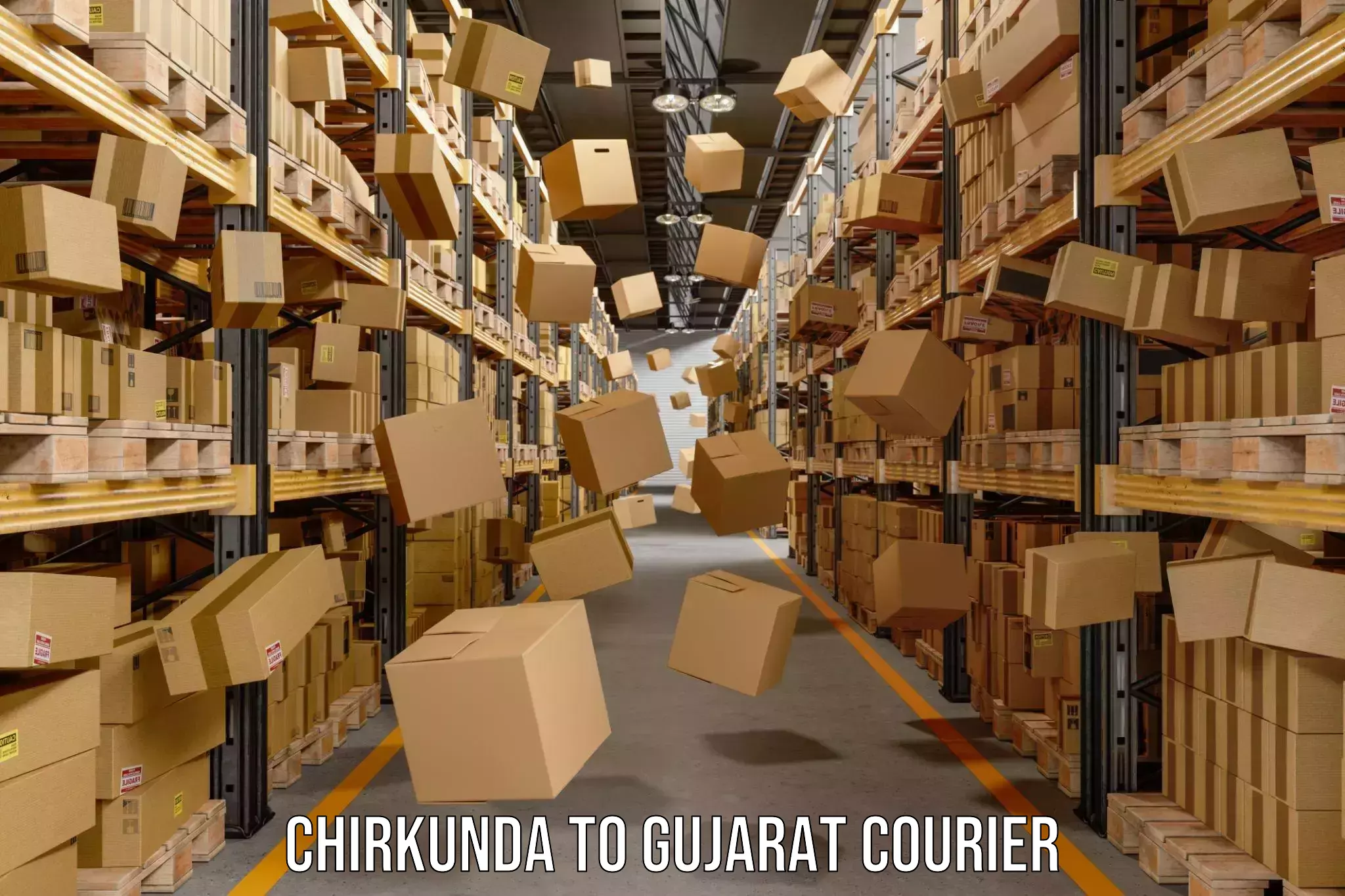 Easy access courier services Chirkunda to Gandhinagar