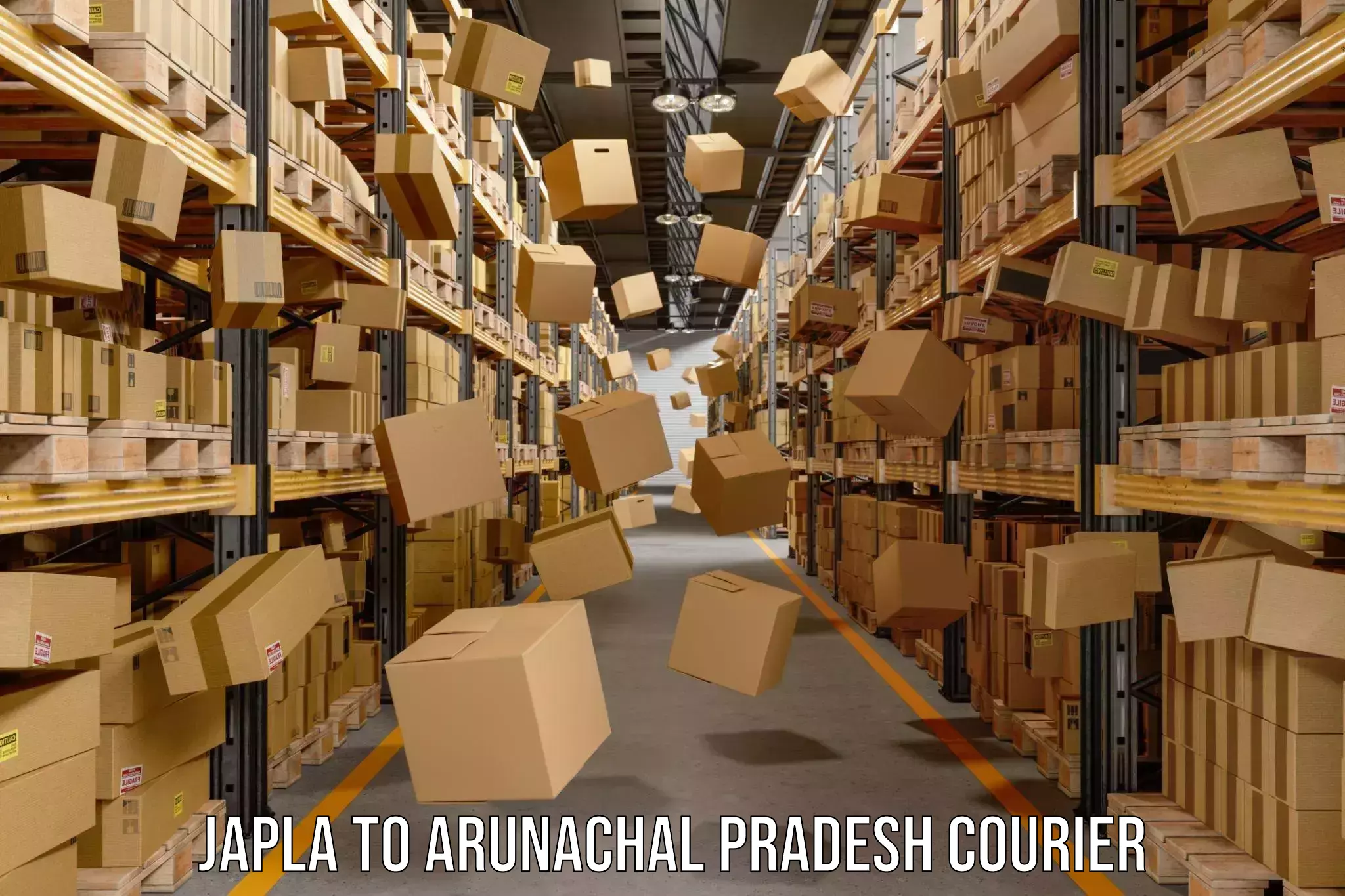 Express courier capabilities Japla to Arunachal Pradesh
