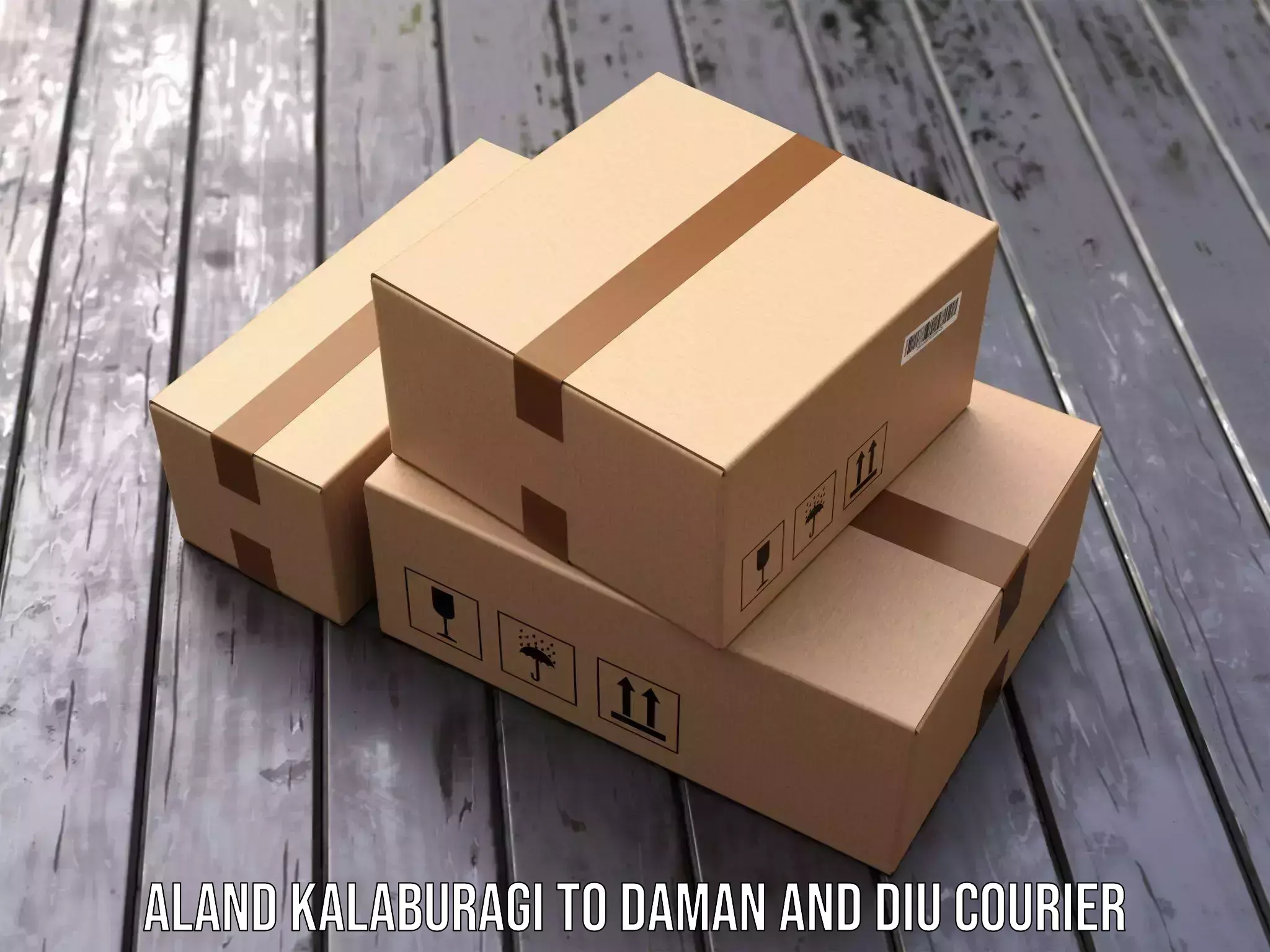 Versatile courier offerings Aland Kalaburagi to Diu
