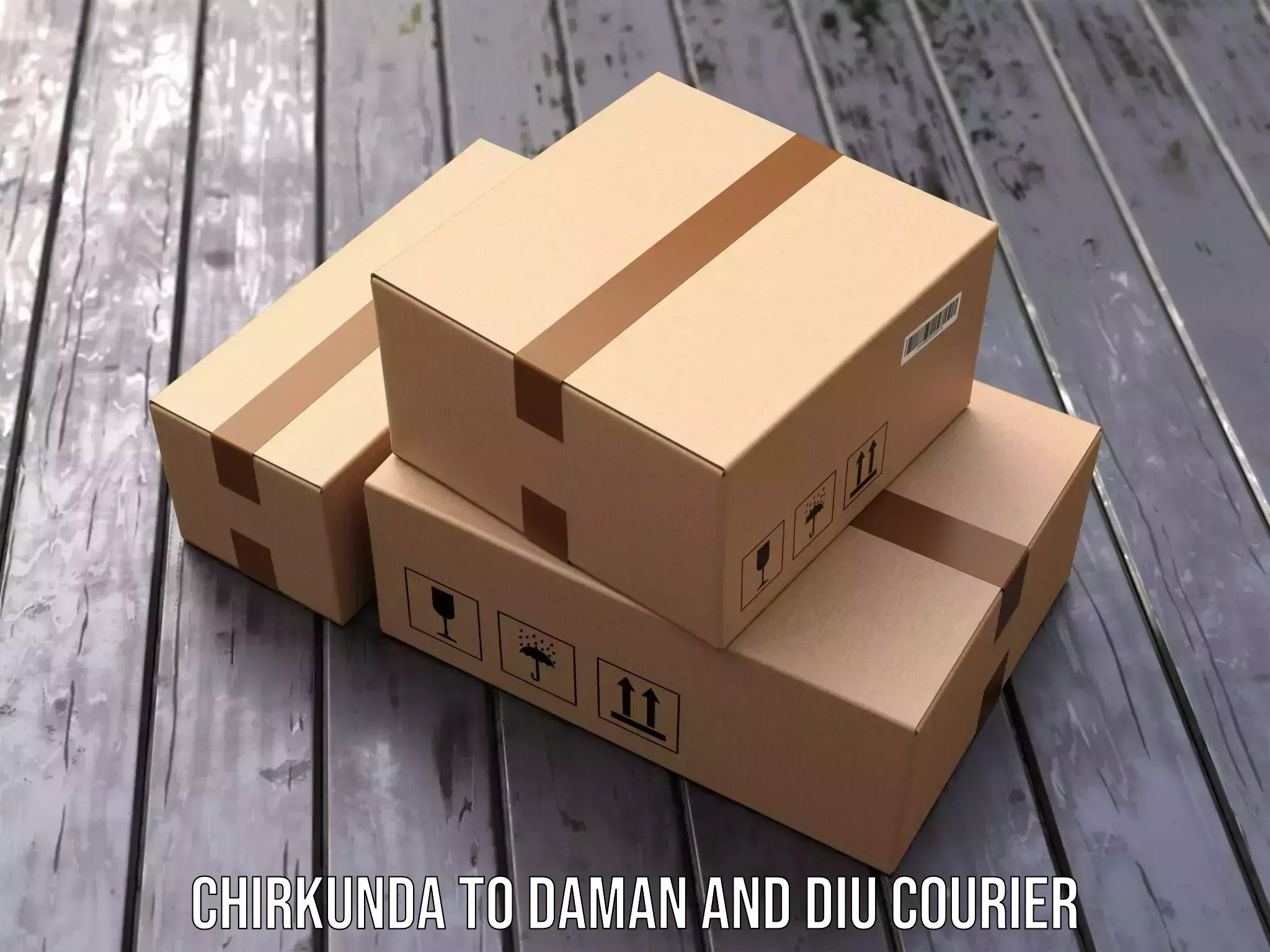 Automated parcel services Chirkunda to Daman and Diu