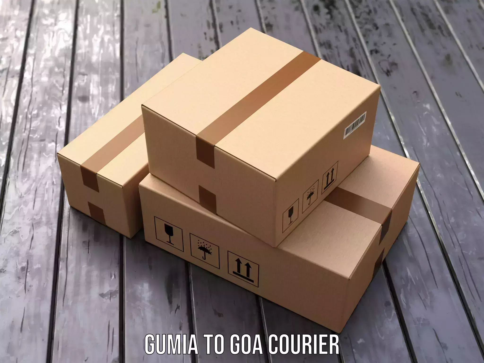 Nationwide parcel services Gumia to Goa