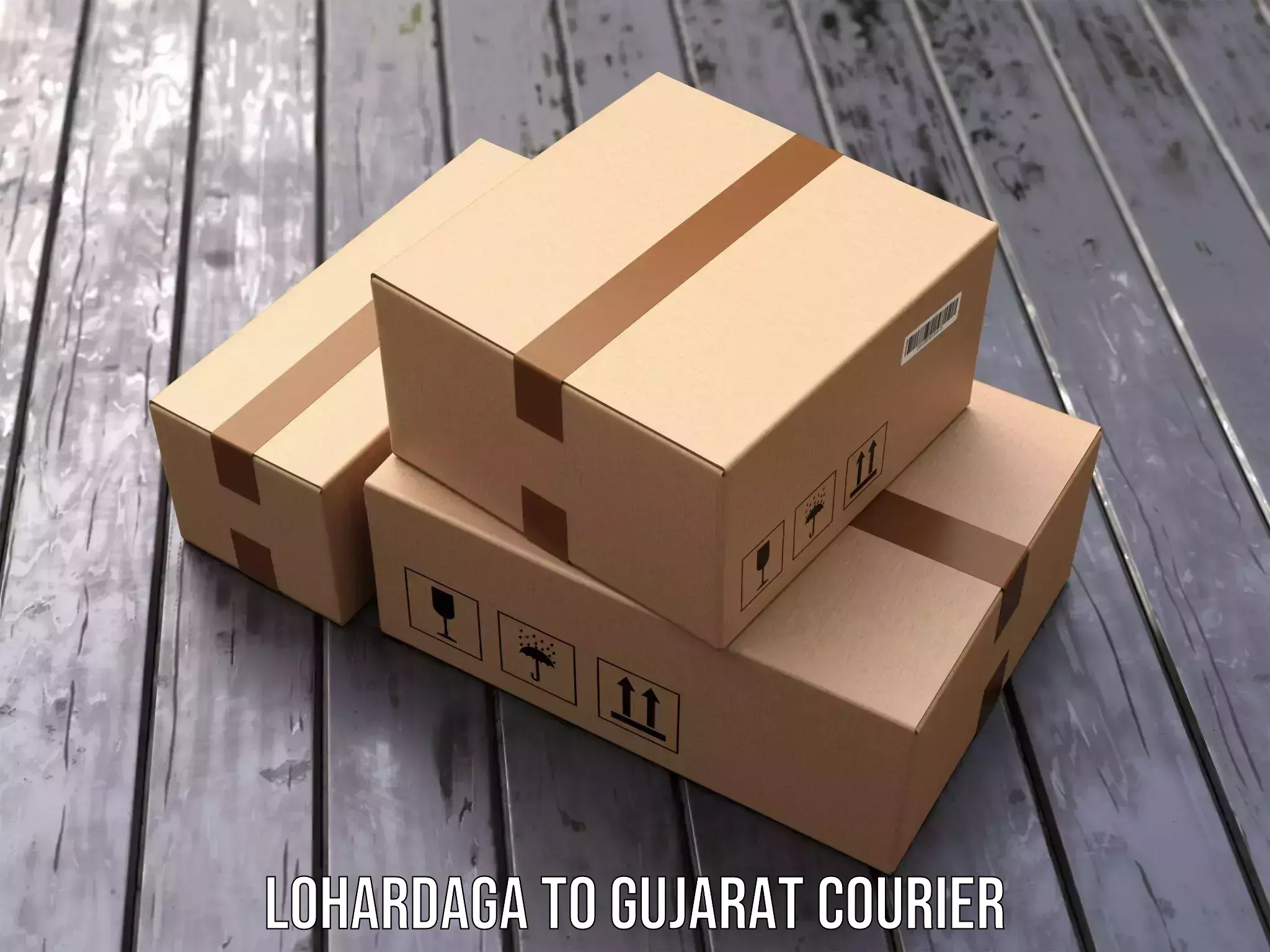 Courier rate comparison Lohardaga to Surendranagar