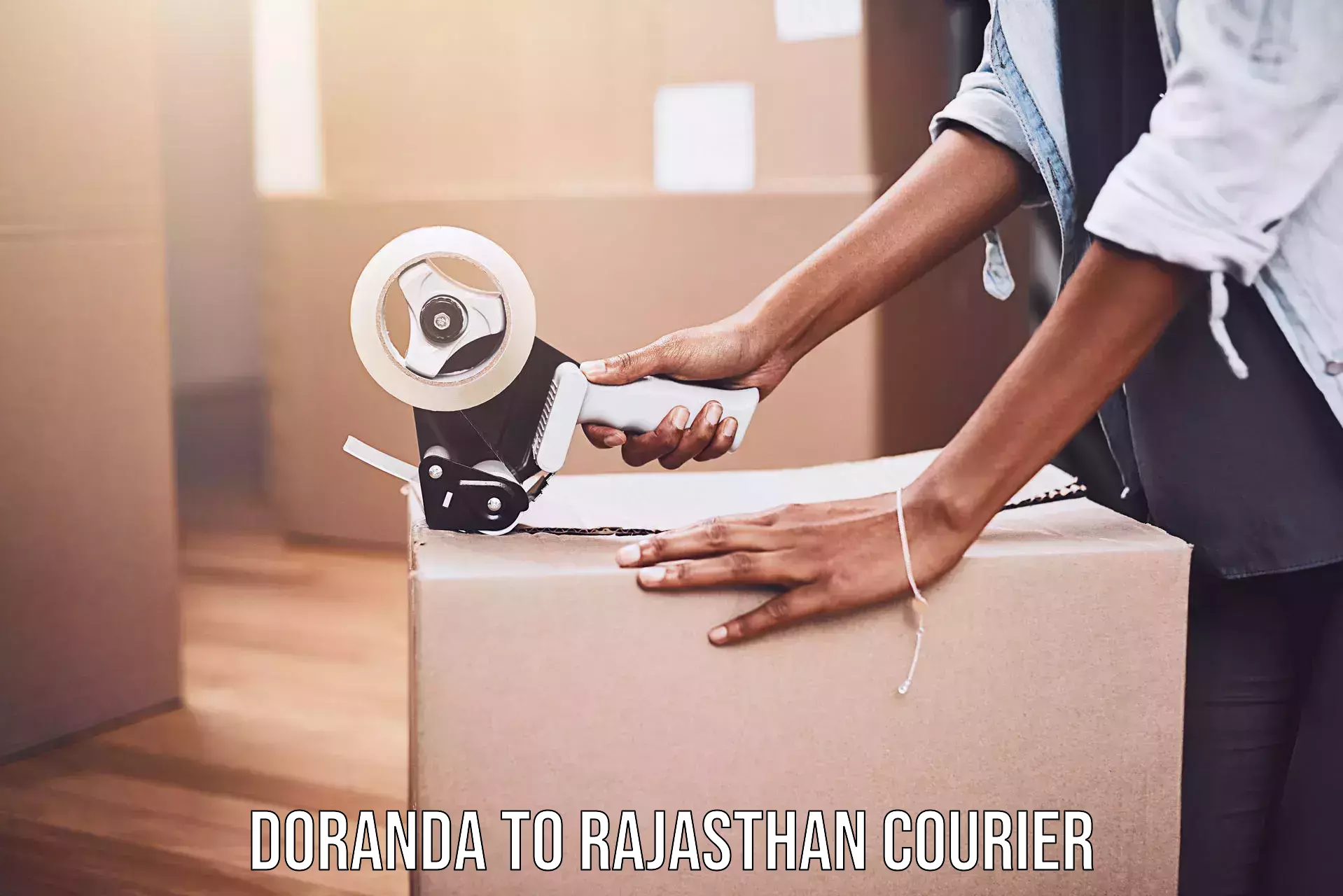 Sustainable courier practices Doranda to Ratangarh Churu