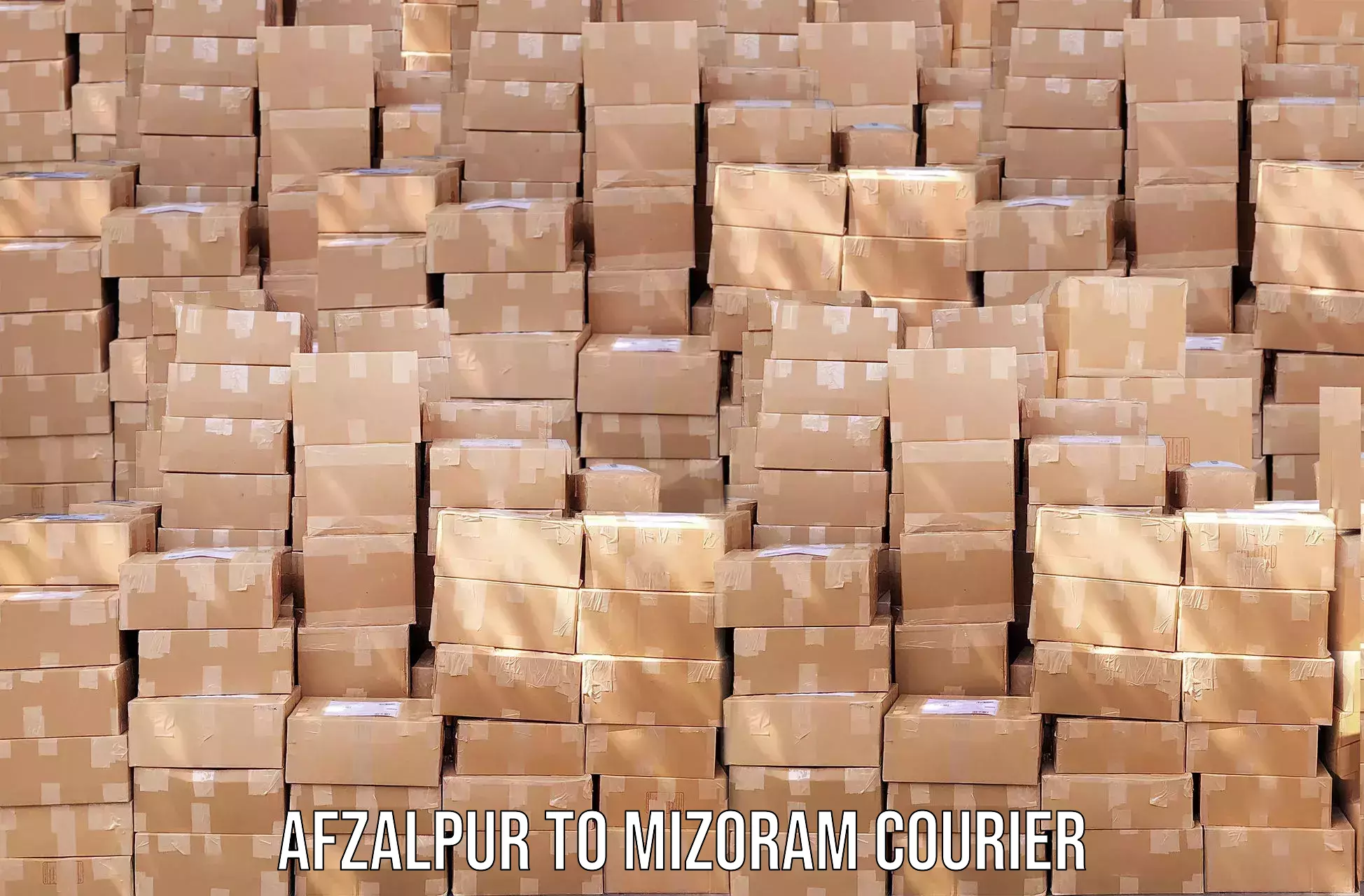 Sustainable courier practices Afzalpur to Mizoram