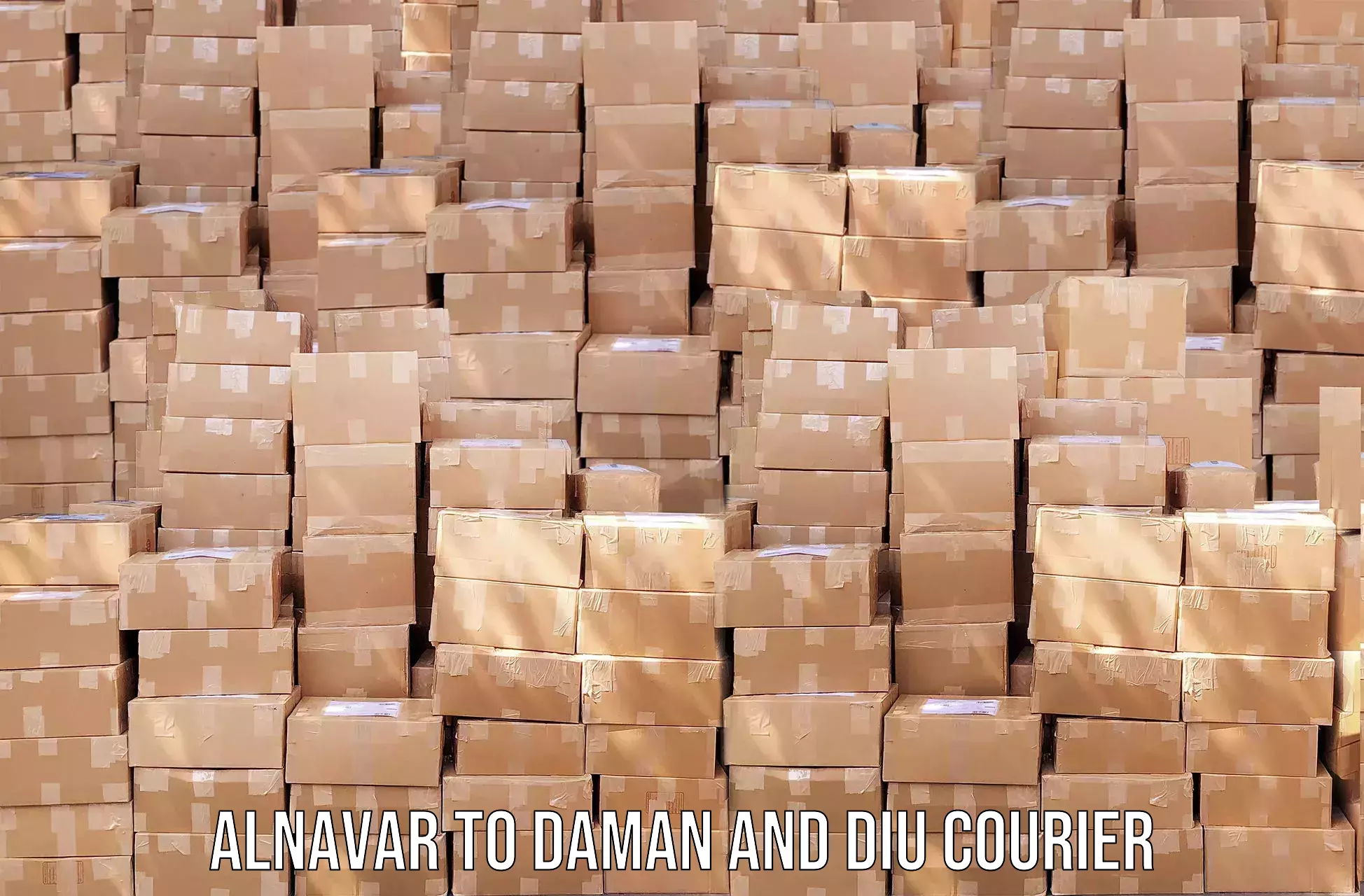 Business logistics support Alnavar to Daman and Diu