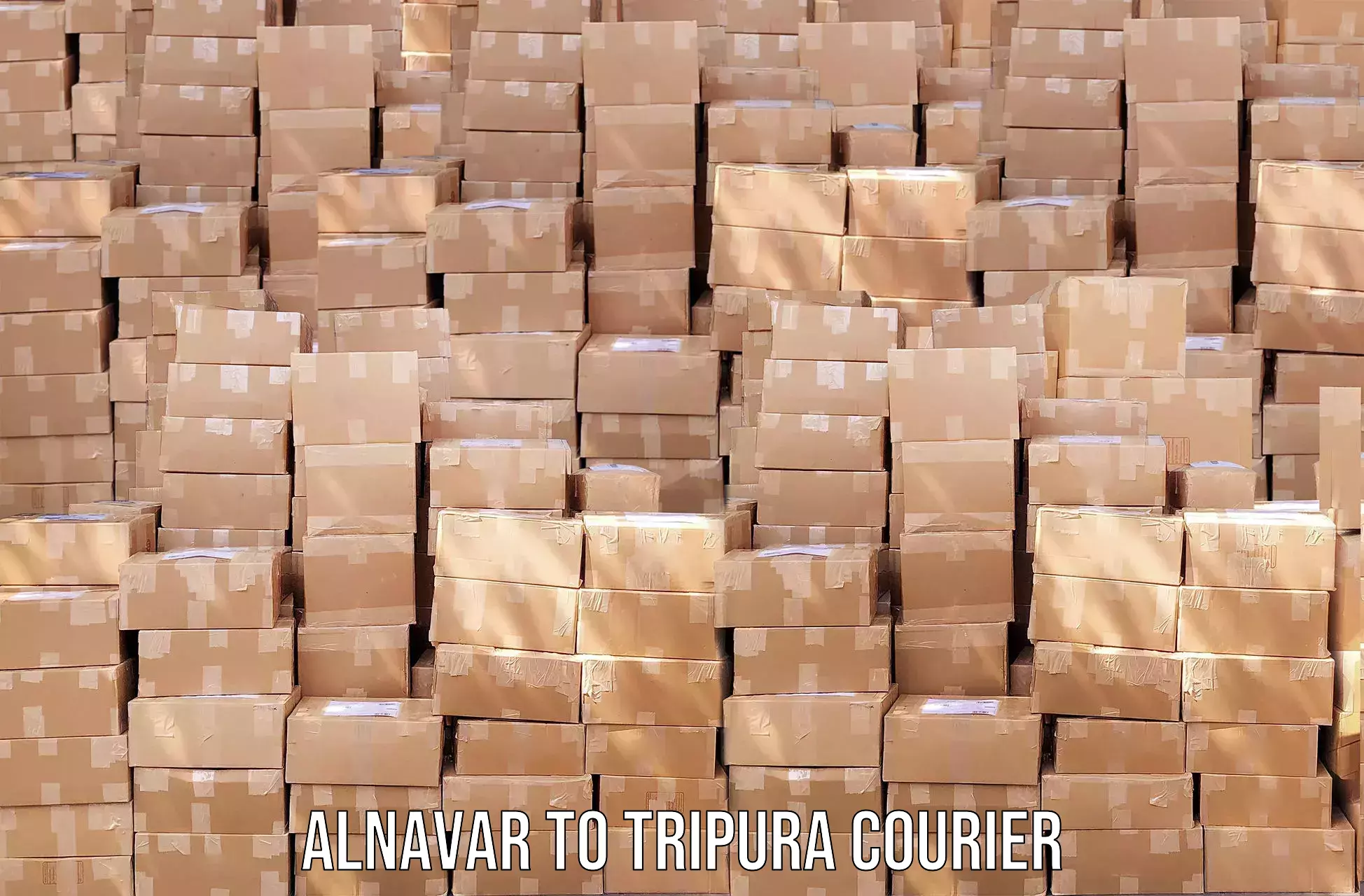Express courier capabilities Alnavar to IIIT Agartala