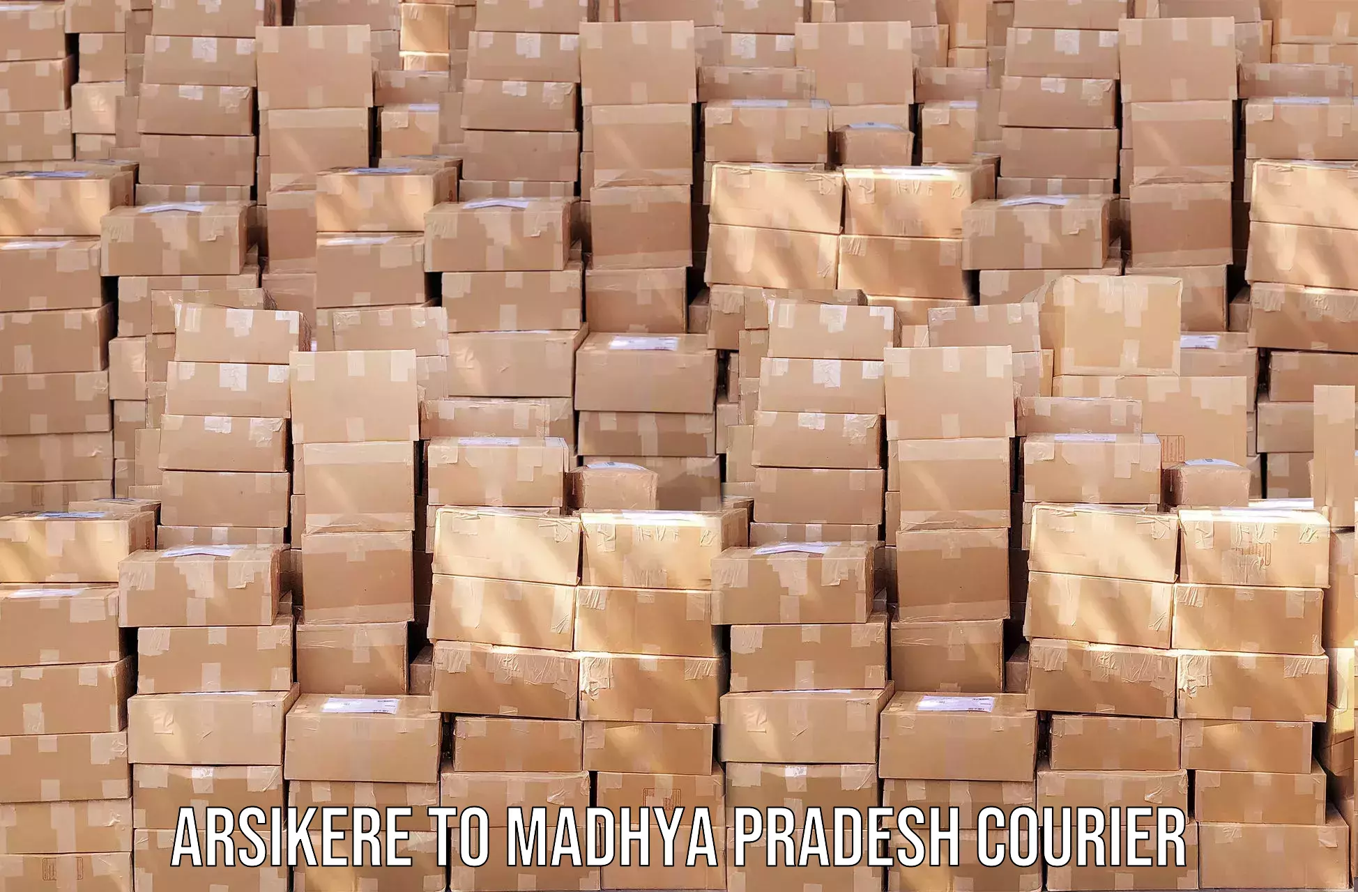 Package delivery network Arsikere to Madhya Pradesh