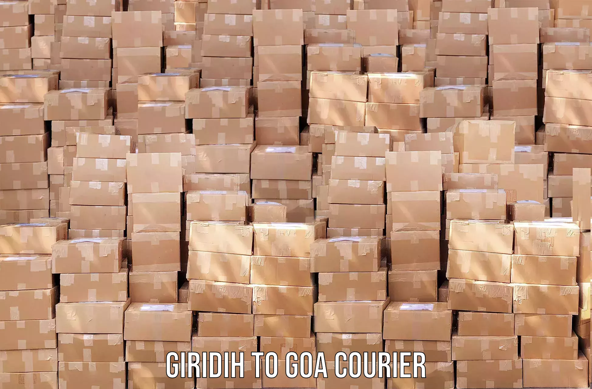 Efficient parcel service in Giridih to Vasco da Gama