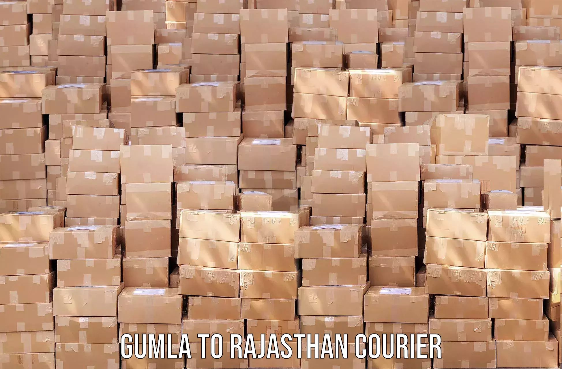 Courier service comparison Gumla to Rawatbhata