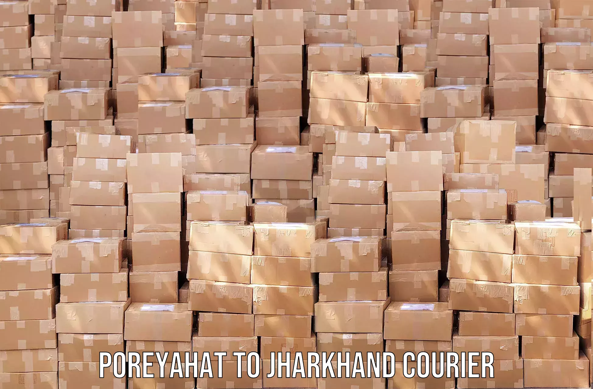 Return courier service Poreyahat to Jharkhand