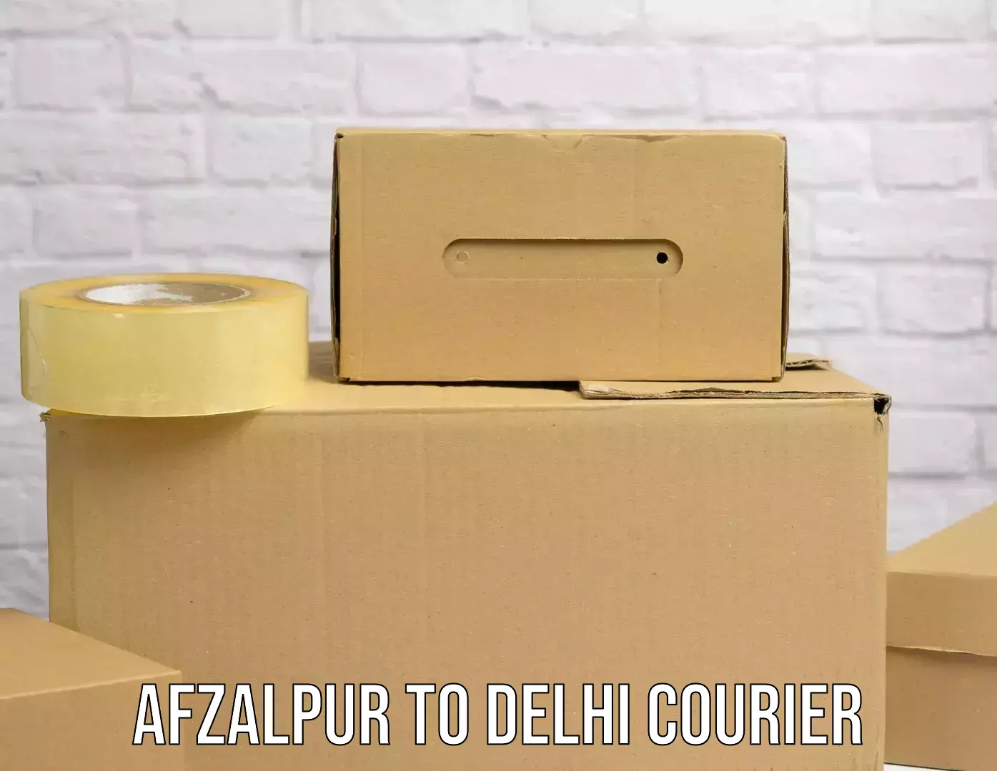 Courier service comparison Afzalpur to Delhi