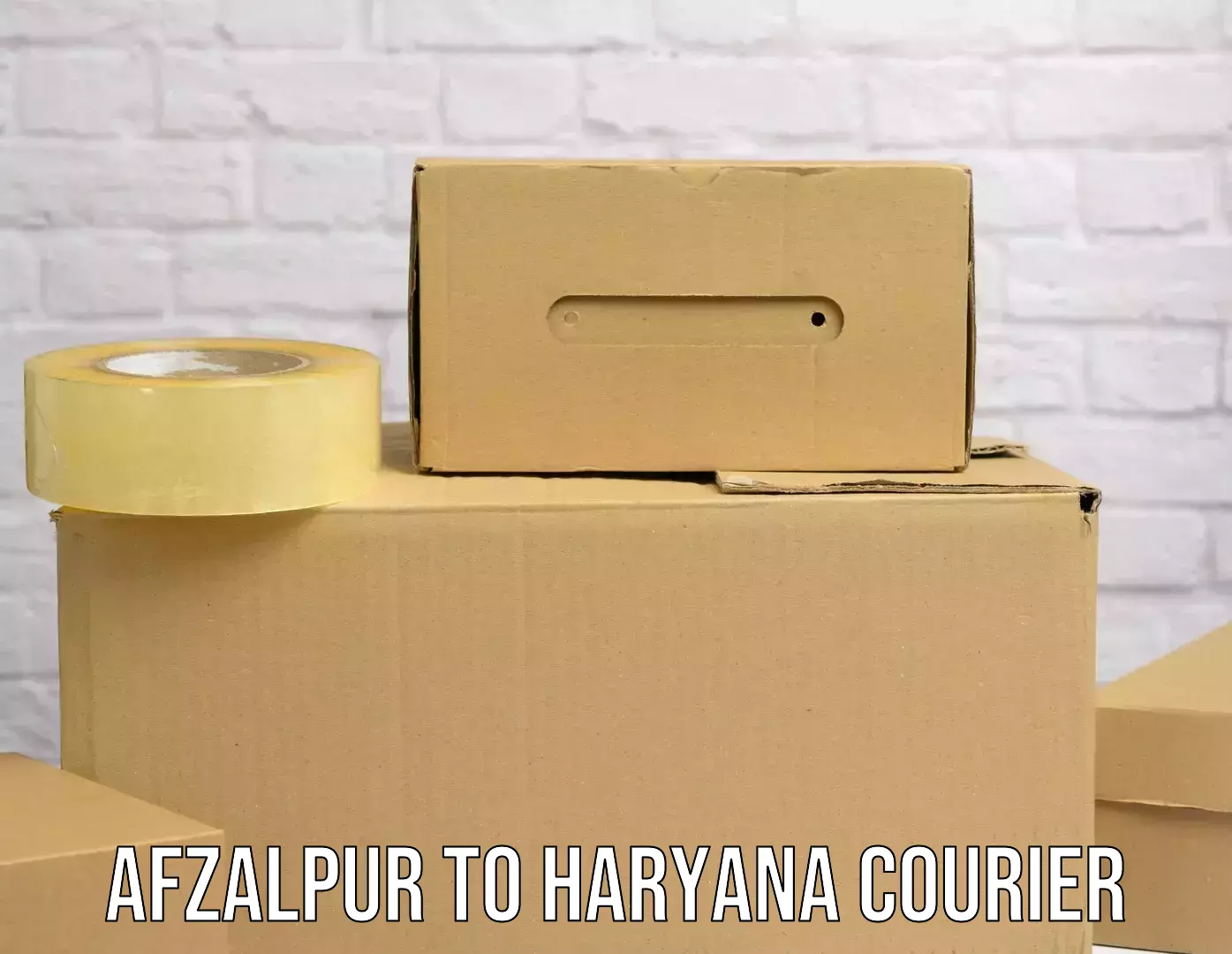 Courier insurance Afzalpur to Haryana