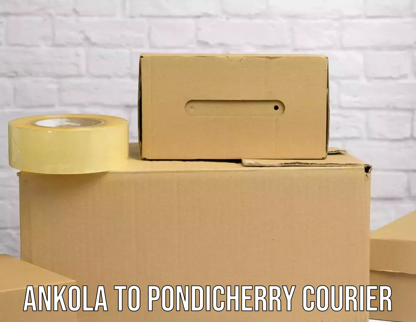 Efficient parcel delivery Ankola to Pondicherry