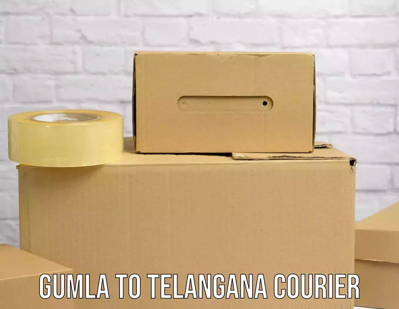 Courier service efficiency Gumla to Telangana