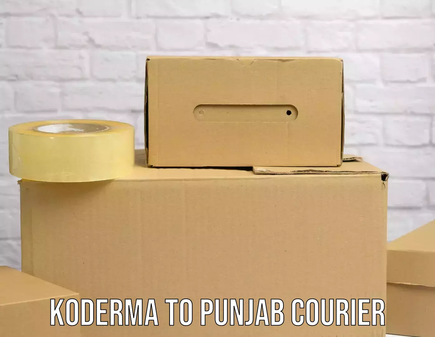 Custom courier rates Koderma to Talwandi Sabo