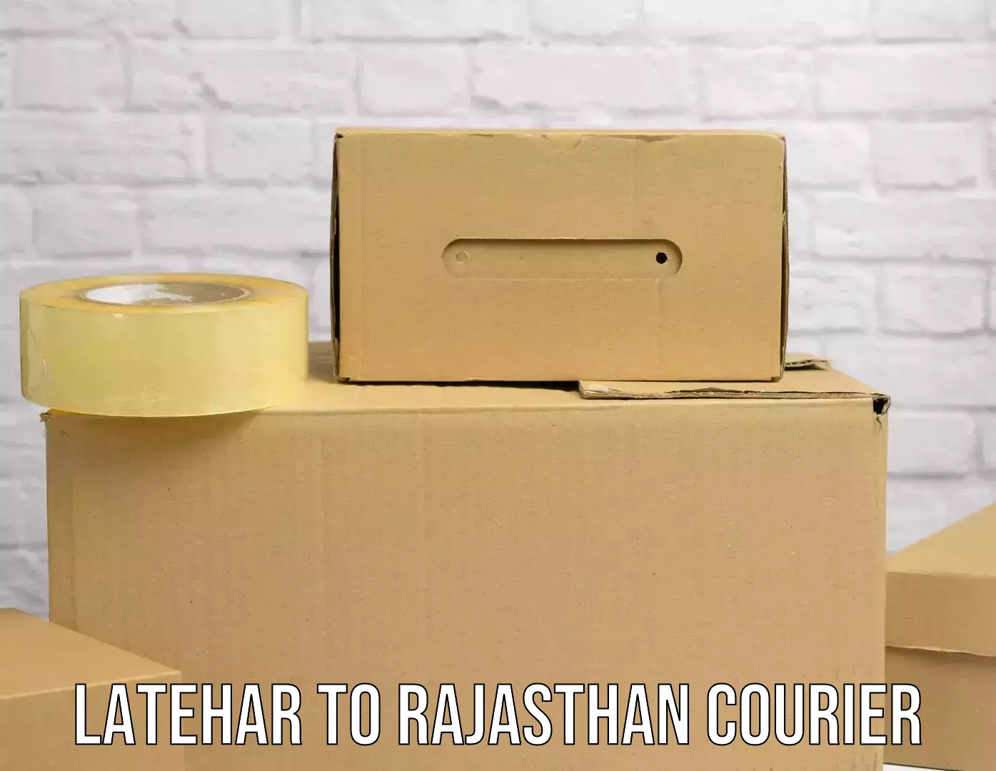 Modern parcel services Latehar to Jhalawar