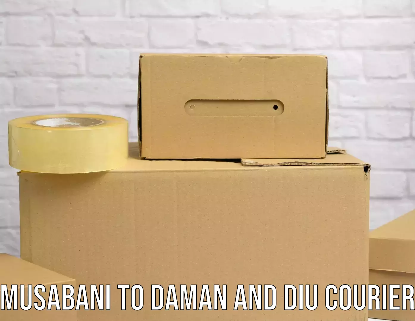 End-to-end delivery Musabani to Diu