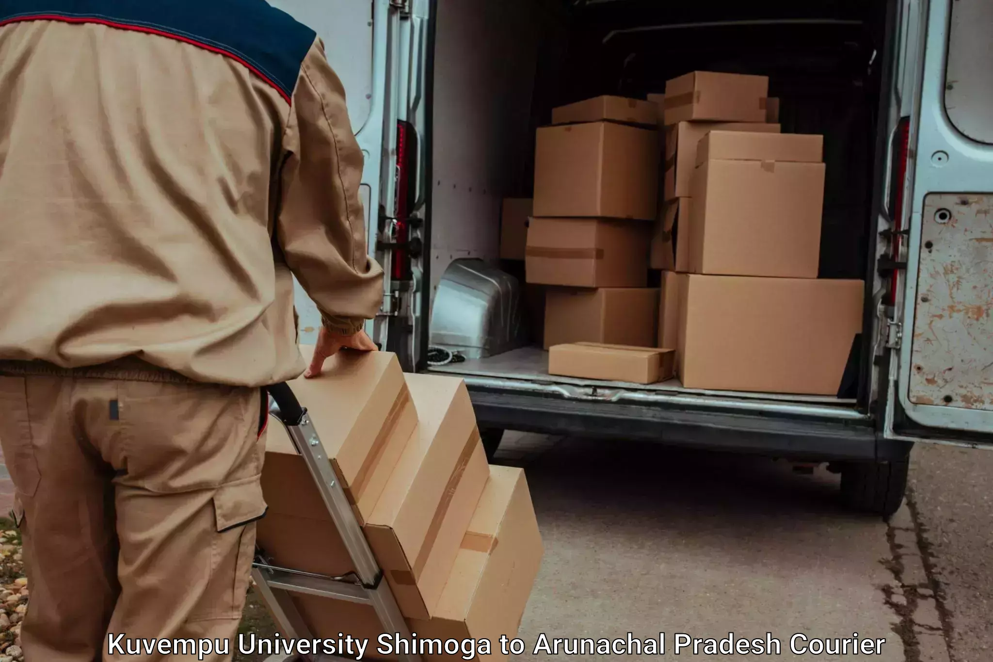 Custom moving and storage Kuvempu University Shimoga to West Kameng
