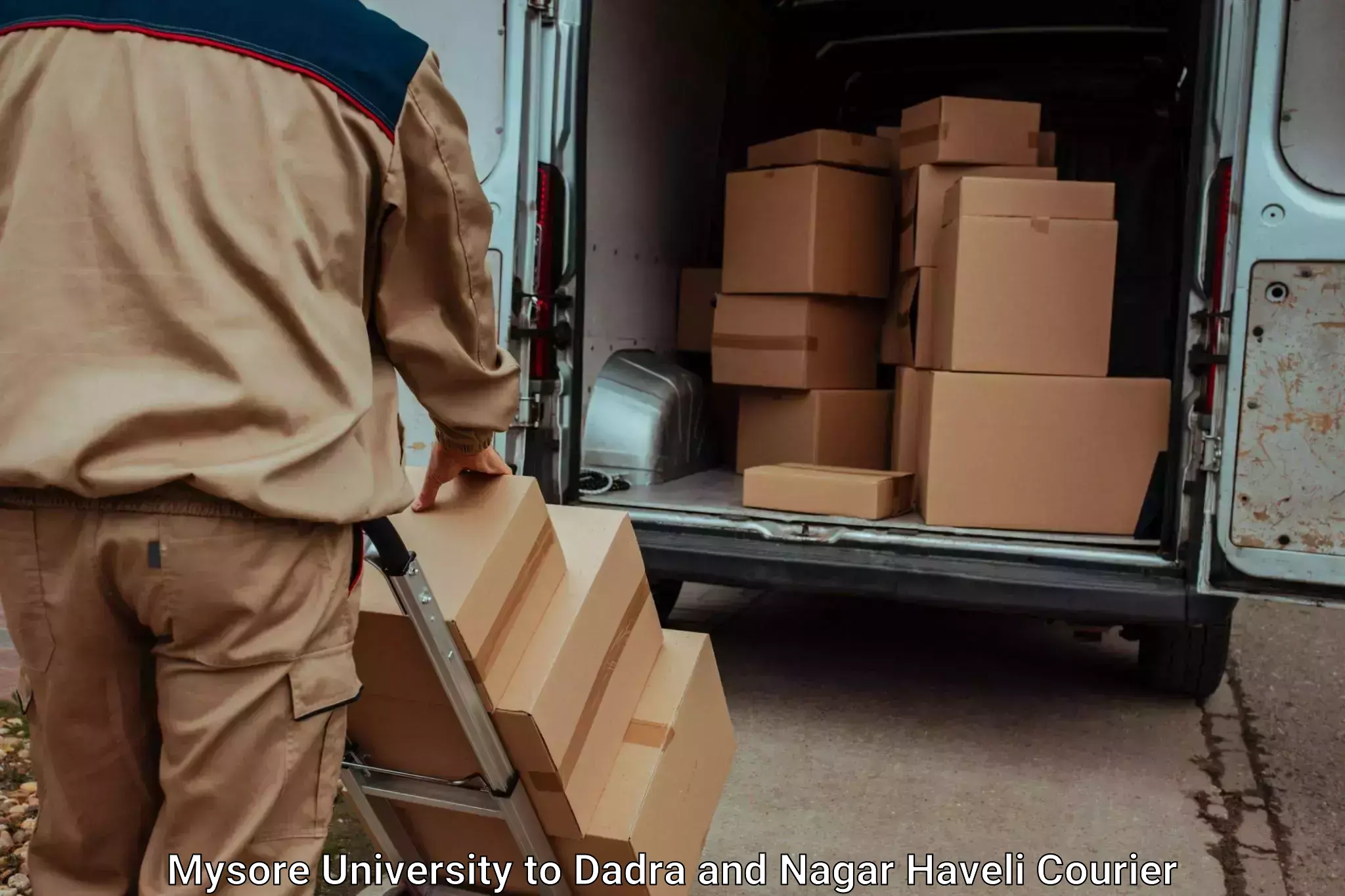Long-distance moving services Mysore University to Dadra and Nagar Haveli