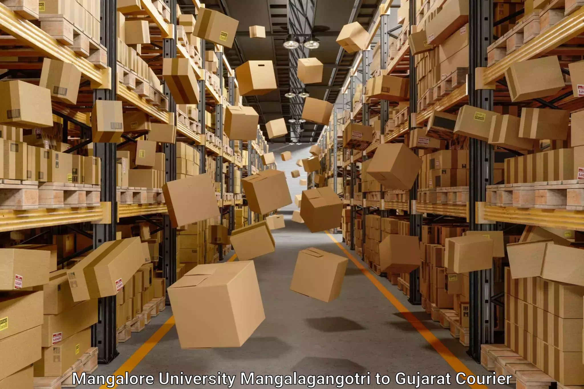 Trusted relocation experts Mangalore University Mangalagangotri to Gujarat