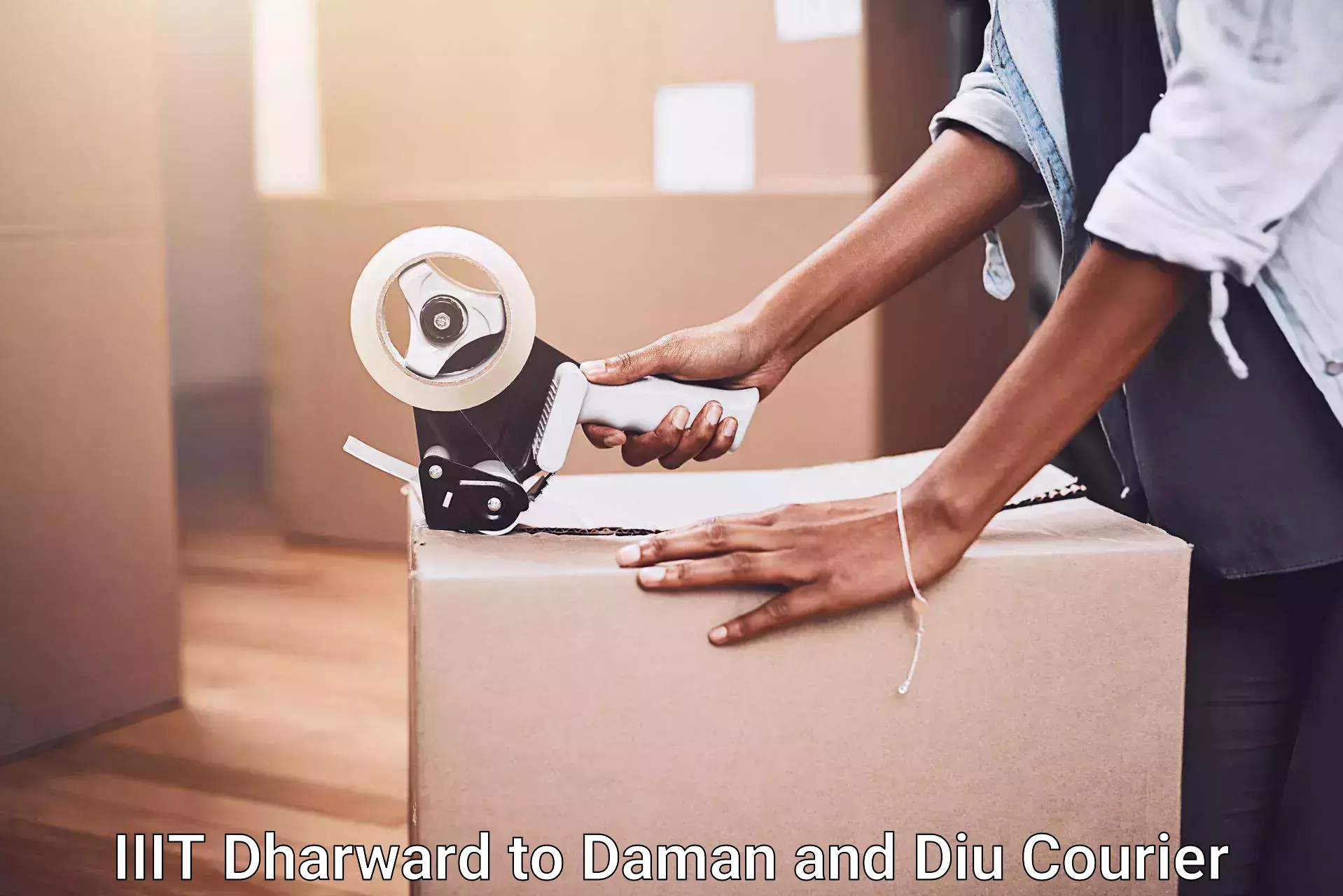 Custom moving solutions IIIT Dharward to Daman and Diu