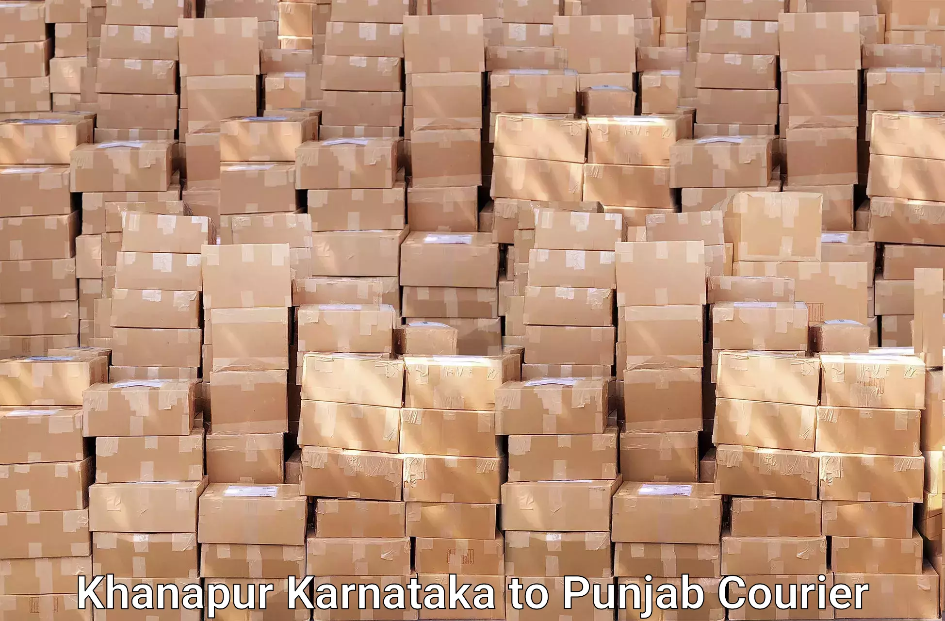 Professional packing and transport Khanapur Karnataka to Kapurthala