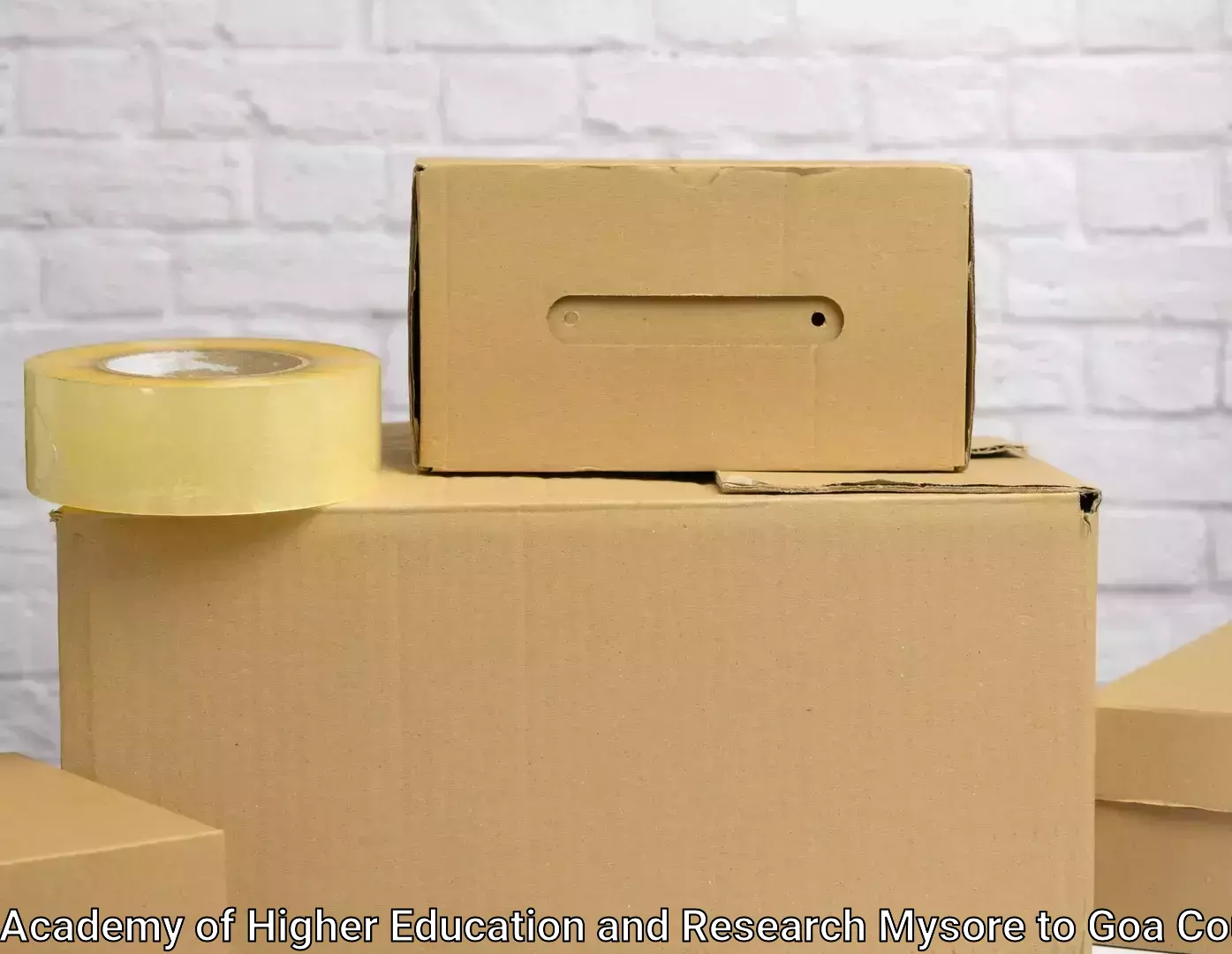 Affordable household movers JSS Academy of Higher Education and Research Mysore to IIT Goa