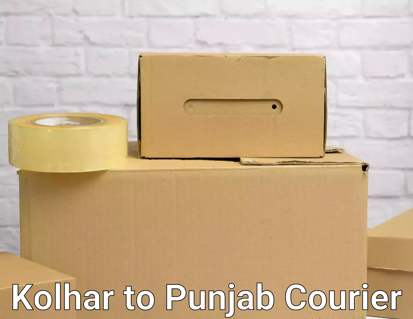 Personalized moving service Kolhar to Punjab