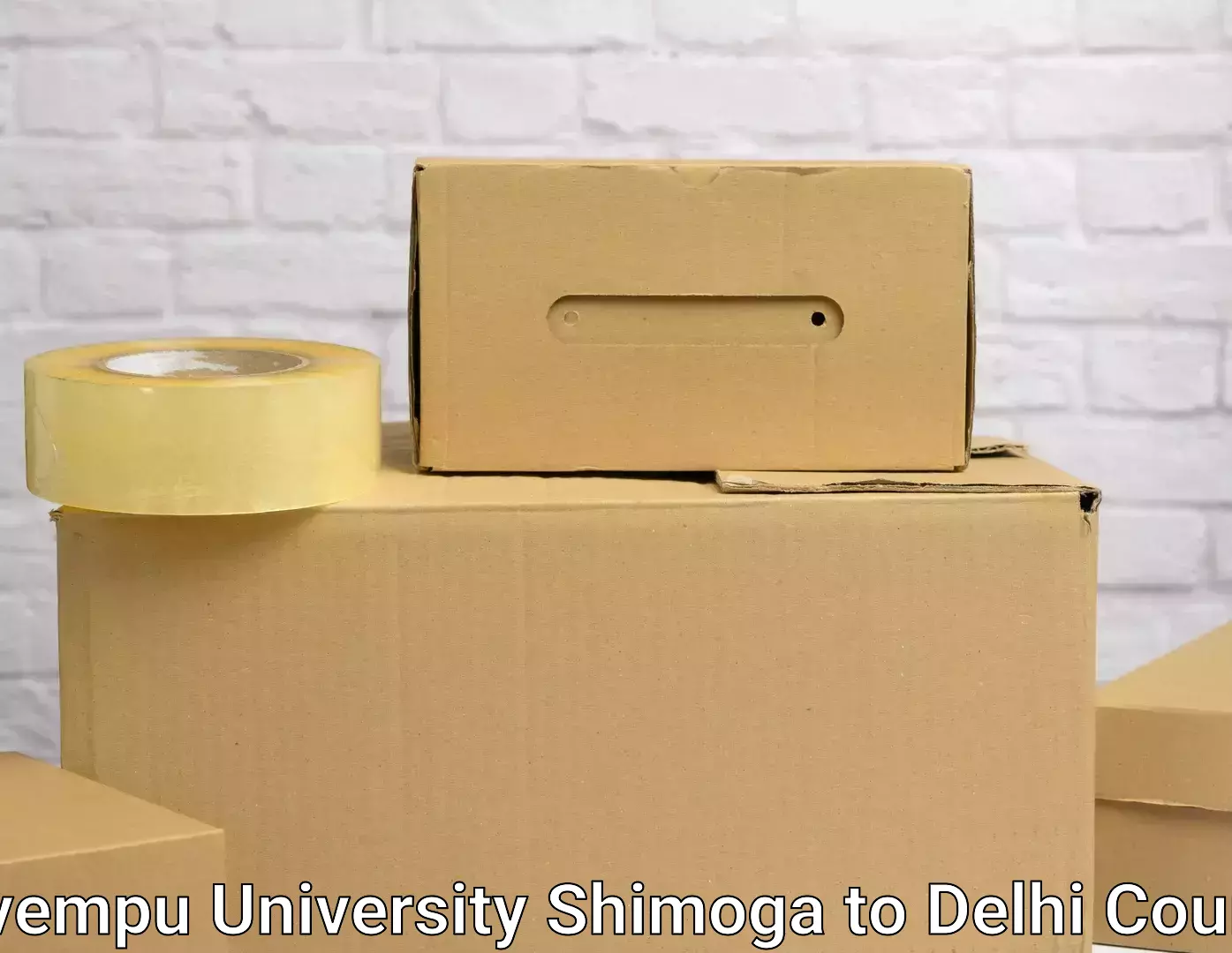 Moving and packing experts Kuvempu University Shimoga to Delhi