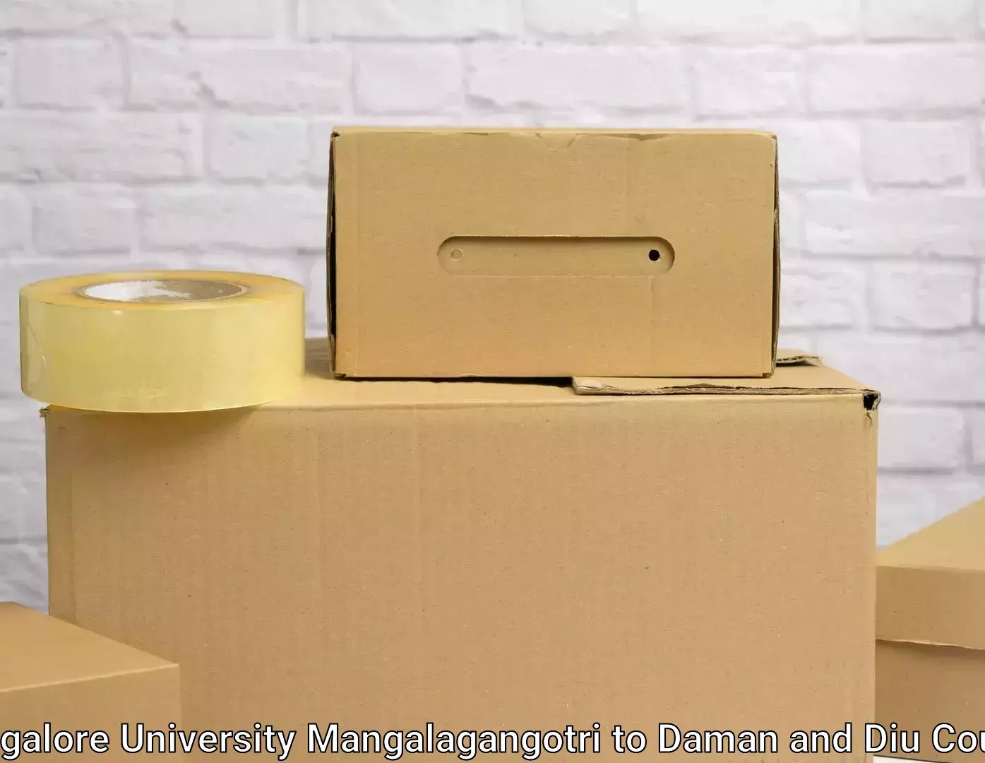 Professional movers Mangalore University Mangalagangotri to Daman and Diu