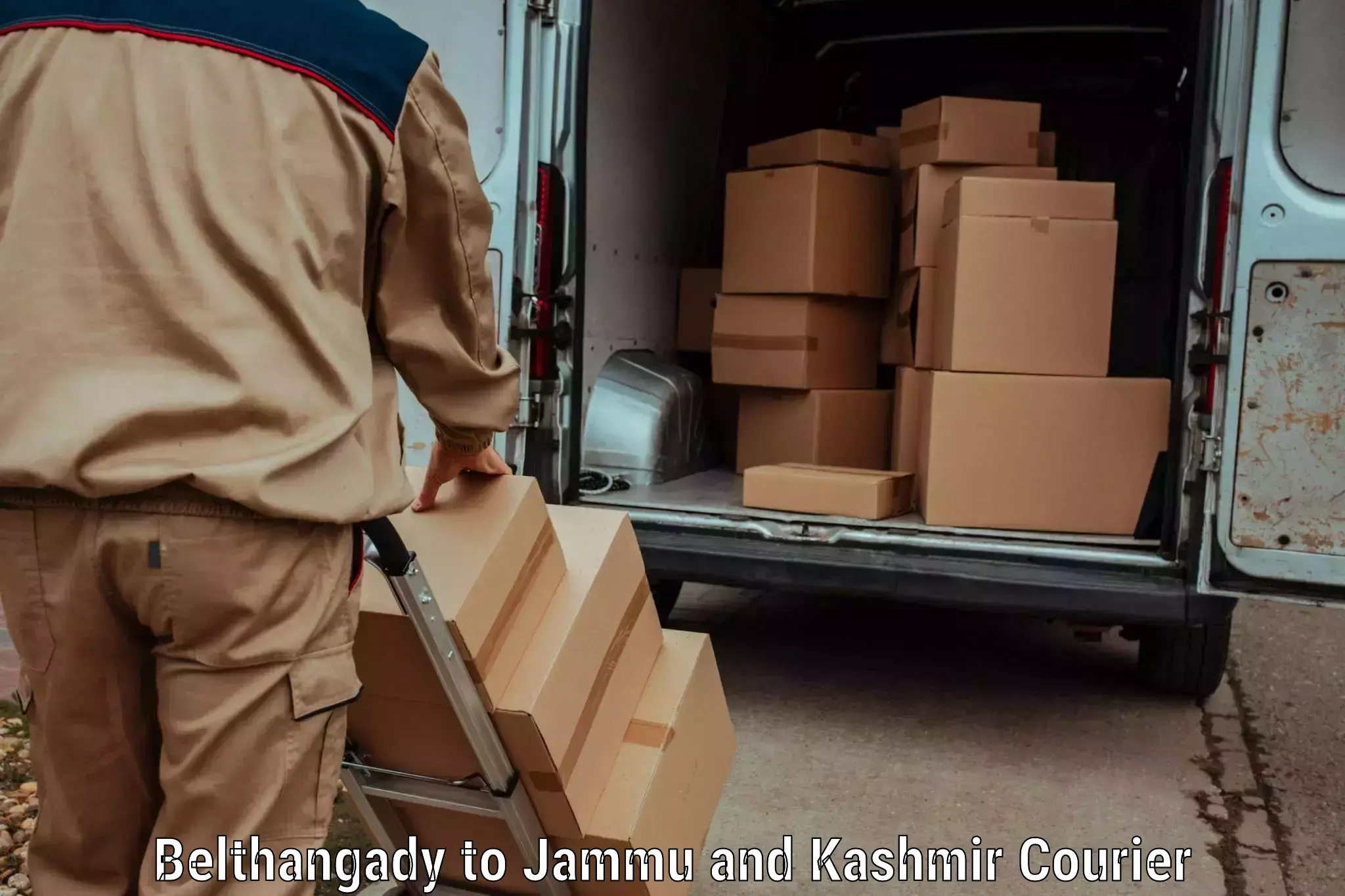 Baggage transport quote in Belthangady to University of Kashmir Srinagar