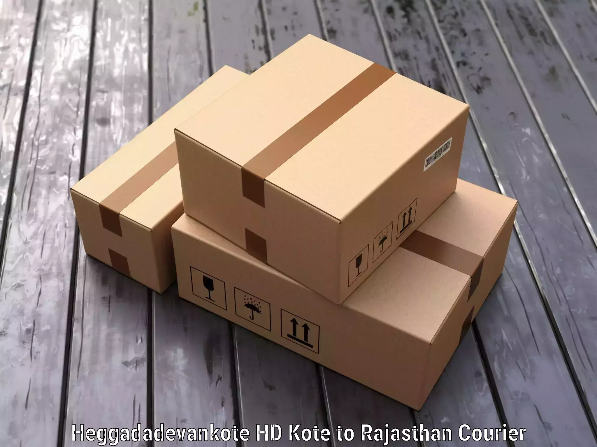 Luggage shipping discounts Heggadadevankote HD Kote to Rajasthan