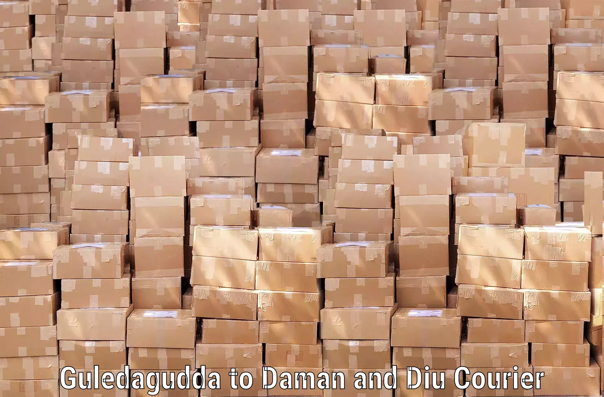 Baggage courier rates Guledagudda to Daman and Diu