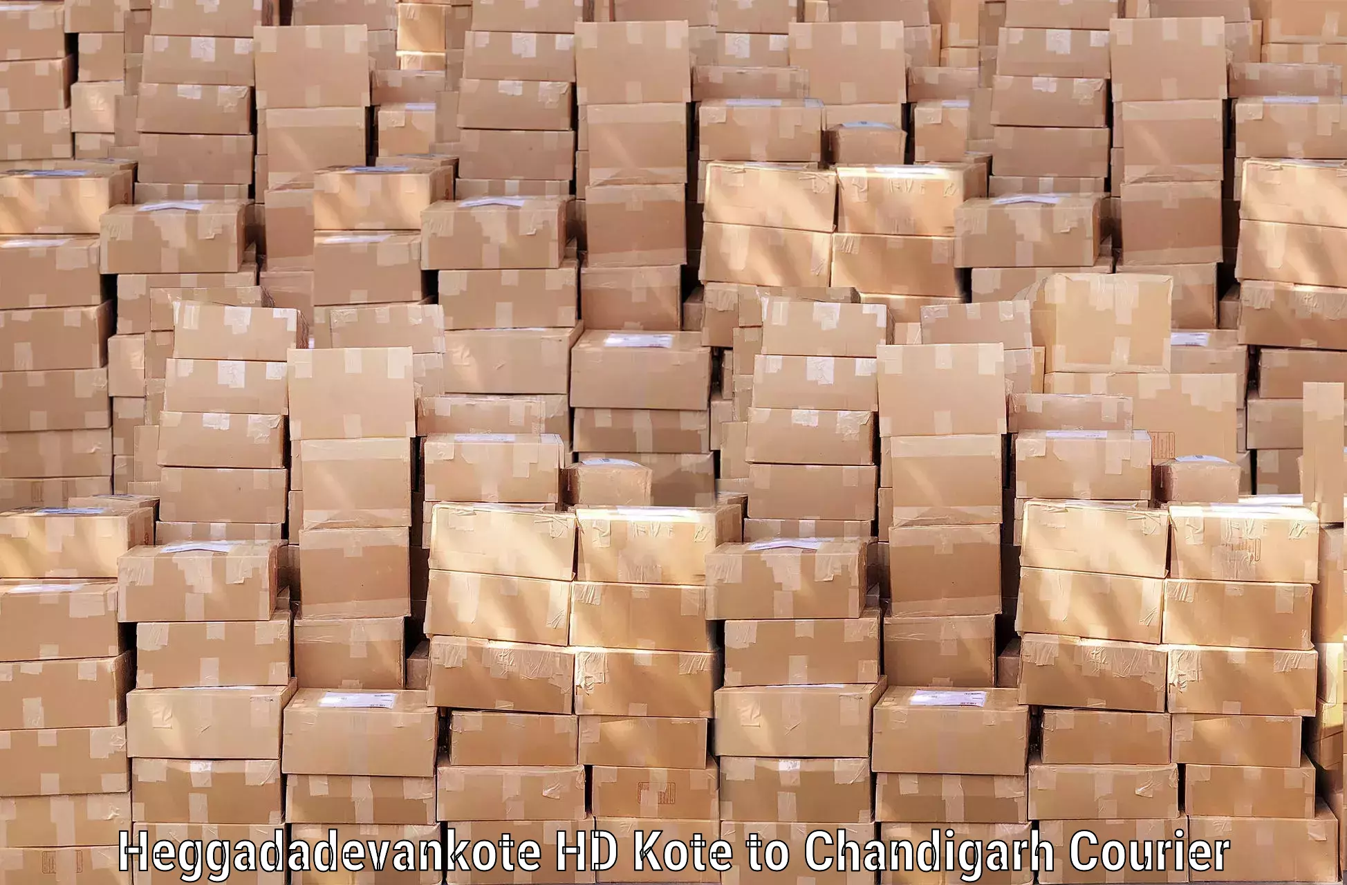 Express baggage shipping Heggadadevankote HD Kote to Panjab University Chandigarh