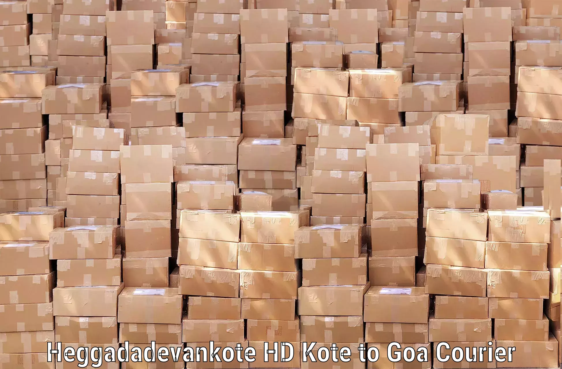 Streamlined baggage delivery Heggadadevankote HD Kote to Bicholim