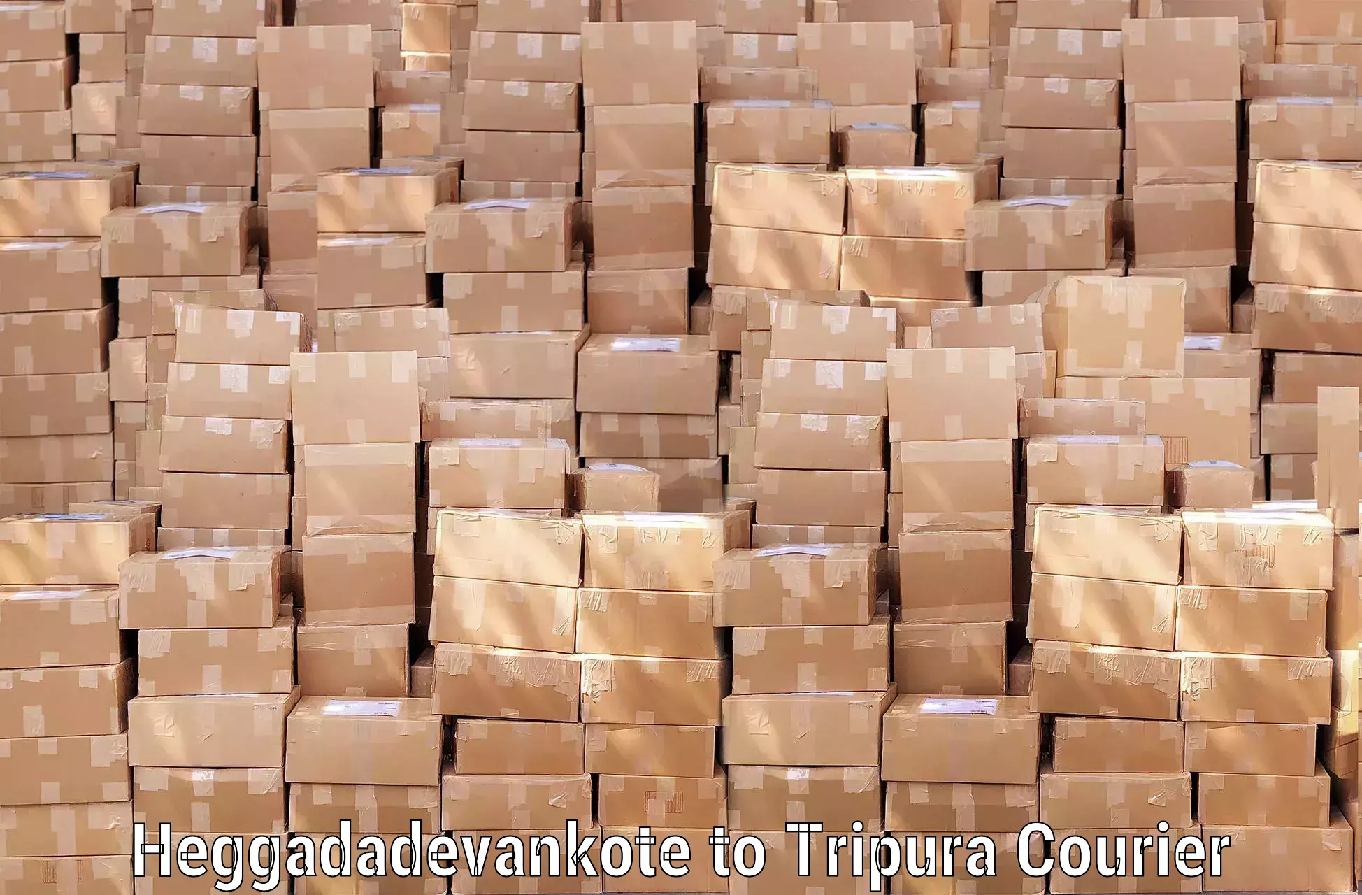 Baggage transport network Heggadadevankote to Khowai