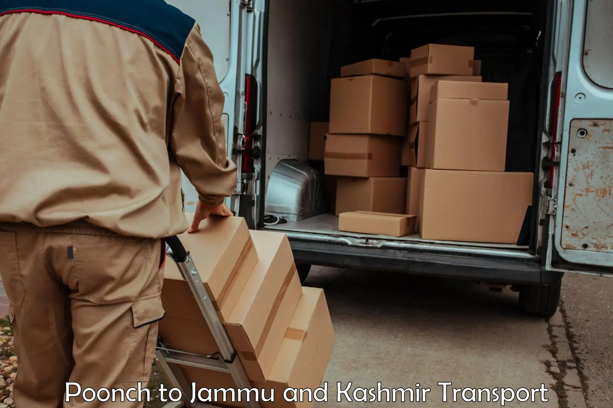 Goods delivery service Poonch to Jammu and Kashmir