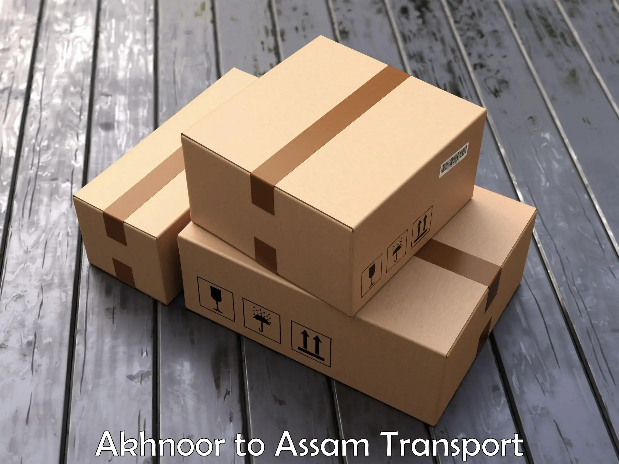 Two wheeler parcel service Akhnoor to Barpeta