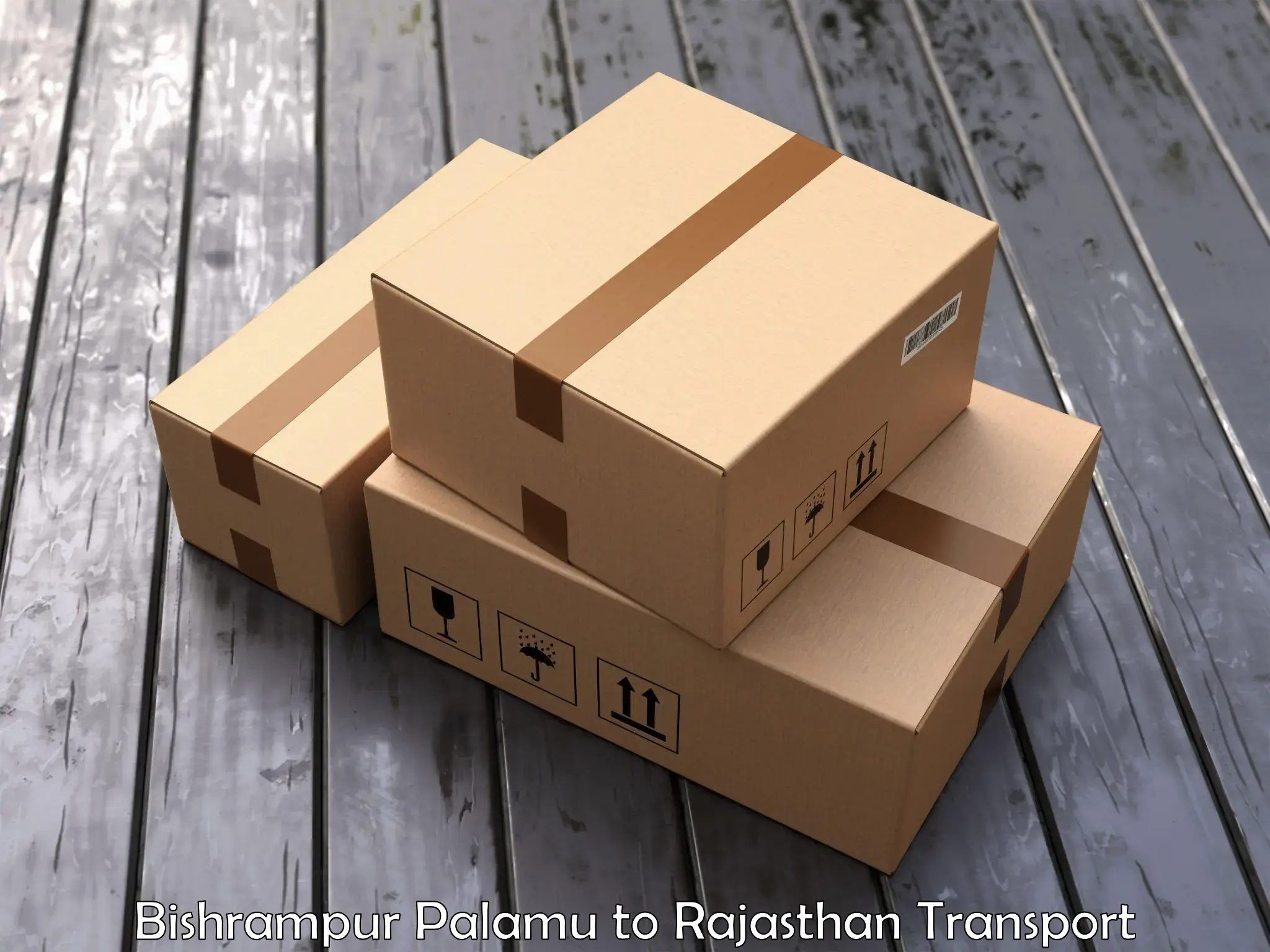 International cargo transportation services Bishrampur Palamu to Rajasthan