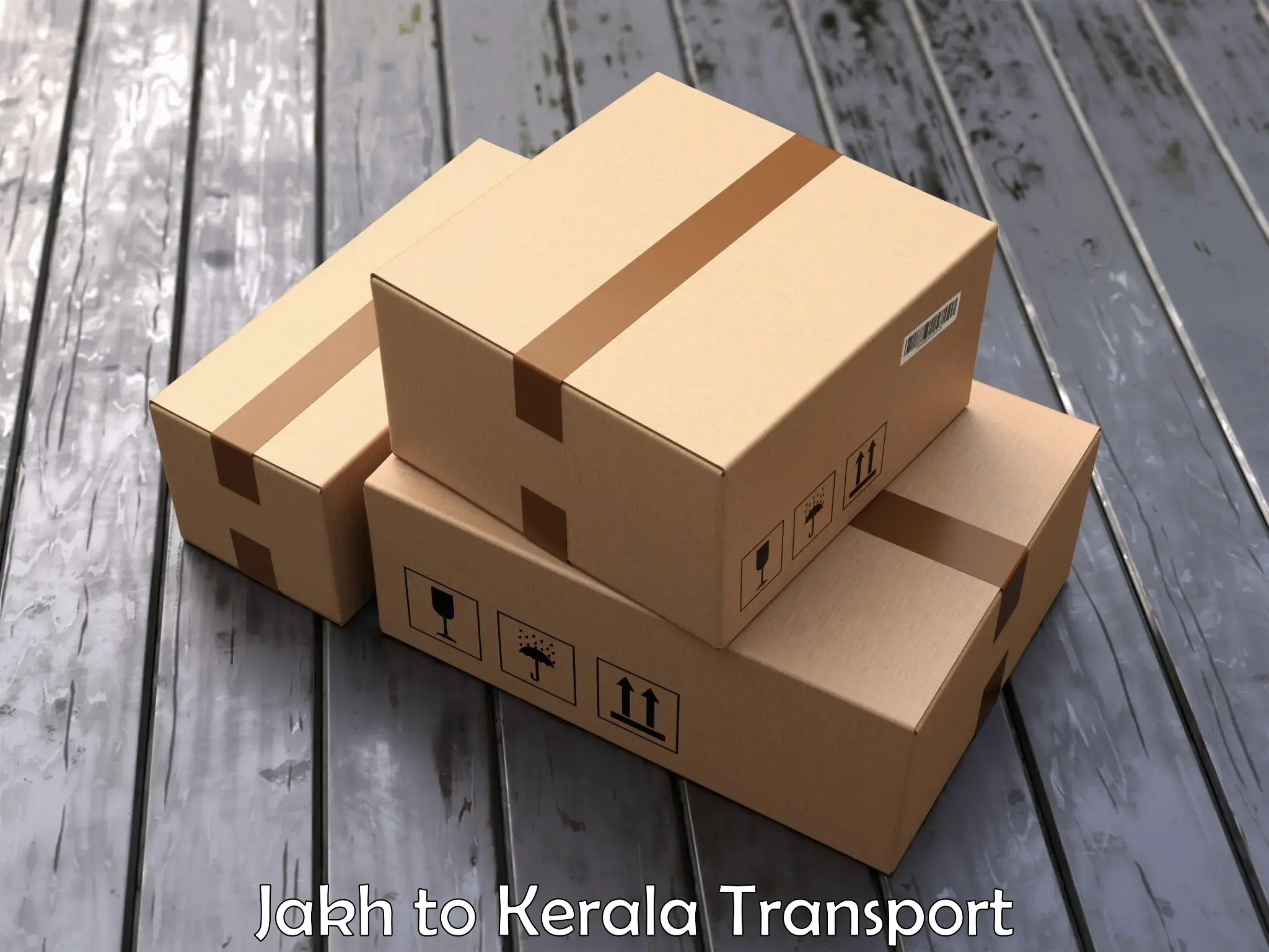 Two wheeler parcel service Jakh to Punalur