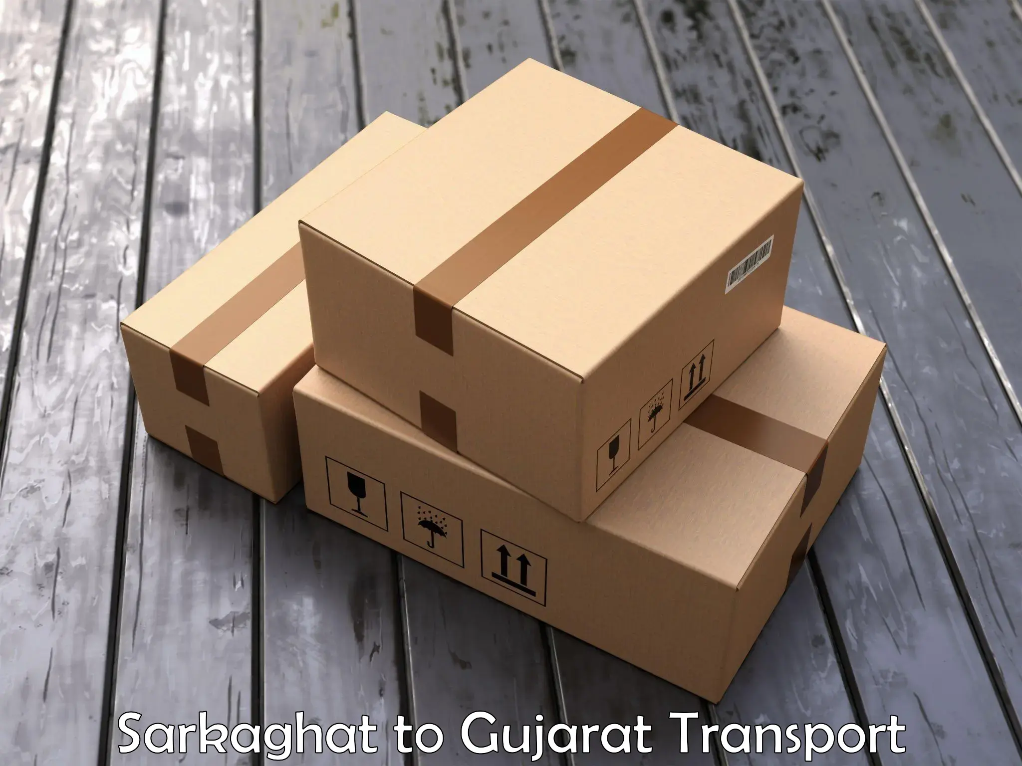 Cargo train transport services Sarkaghat to Gujarat